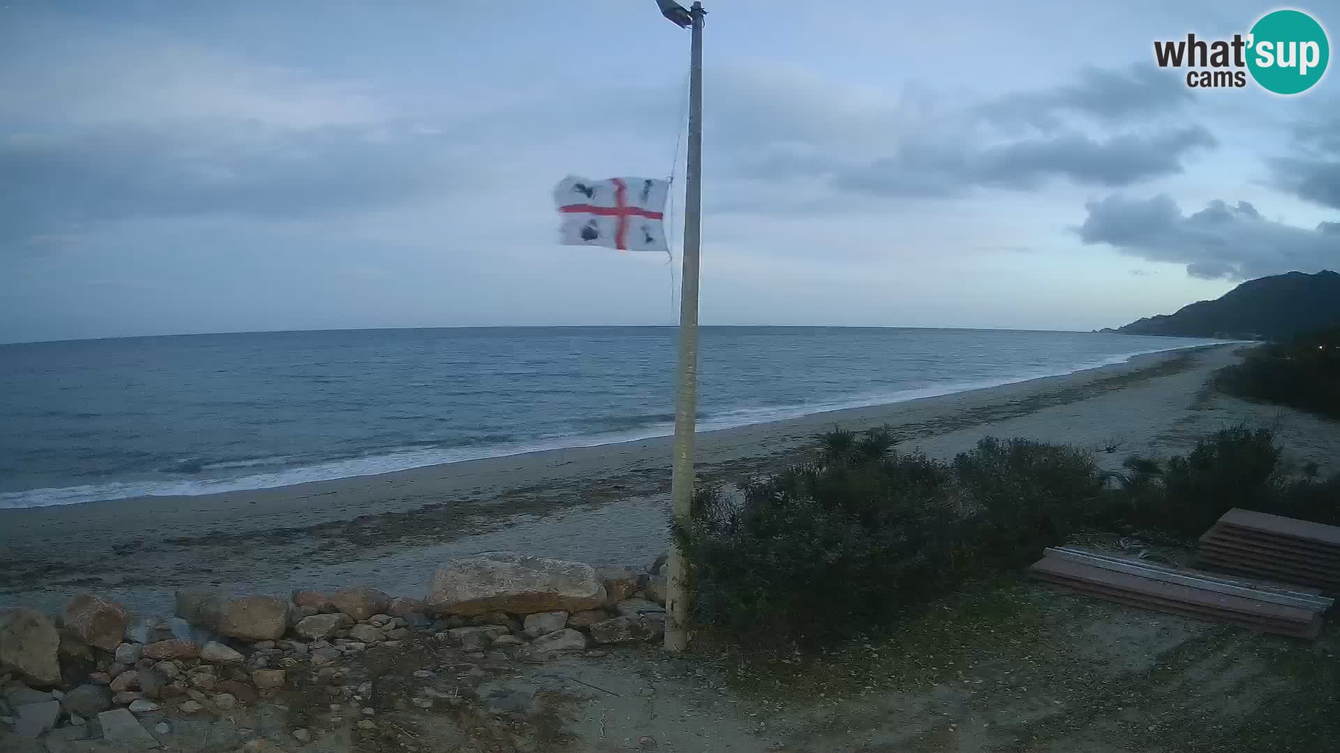 Webcam plage Museddu – Ogliastra livecam Sardaigne – Italie