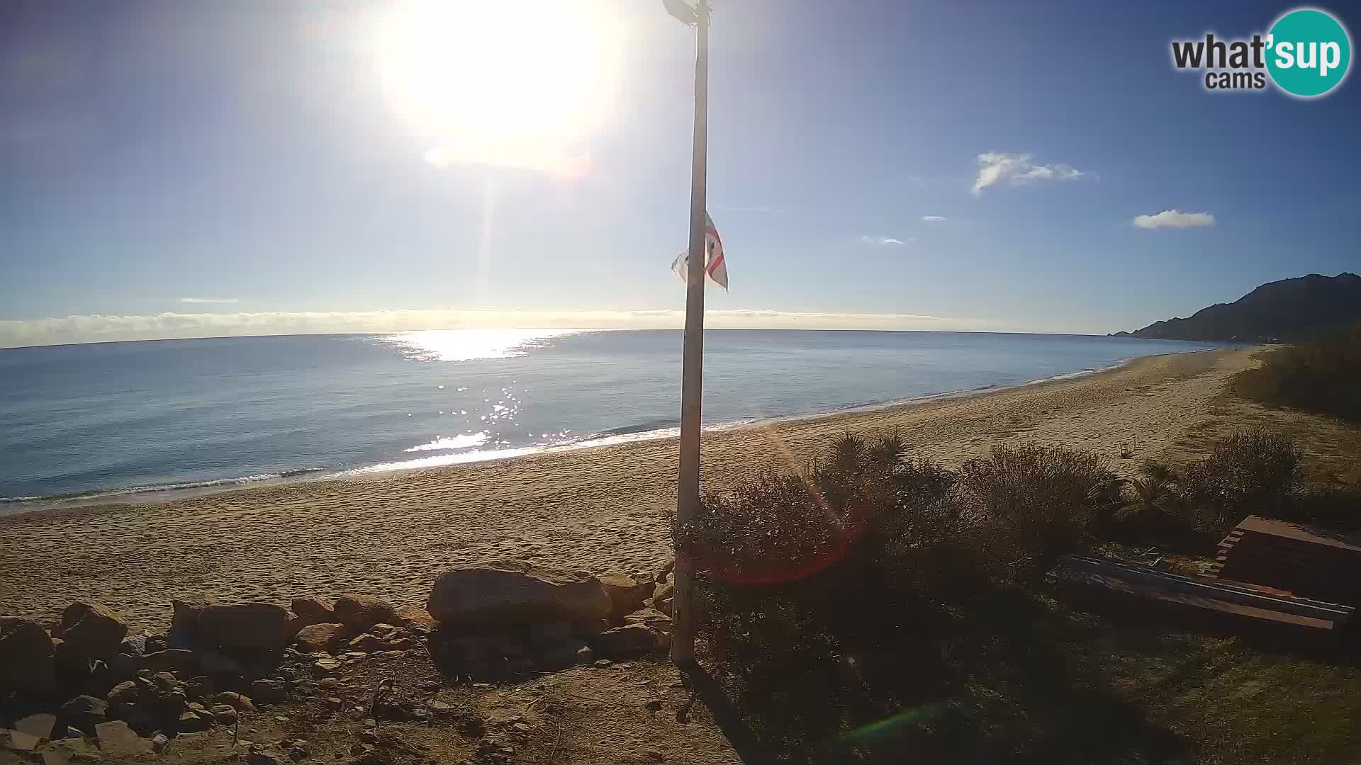 Spletna kamera plaža Museddu – Ogliastra – Sardinija – Italija