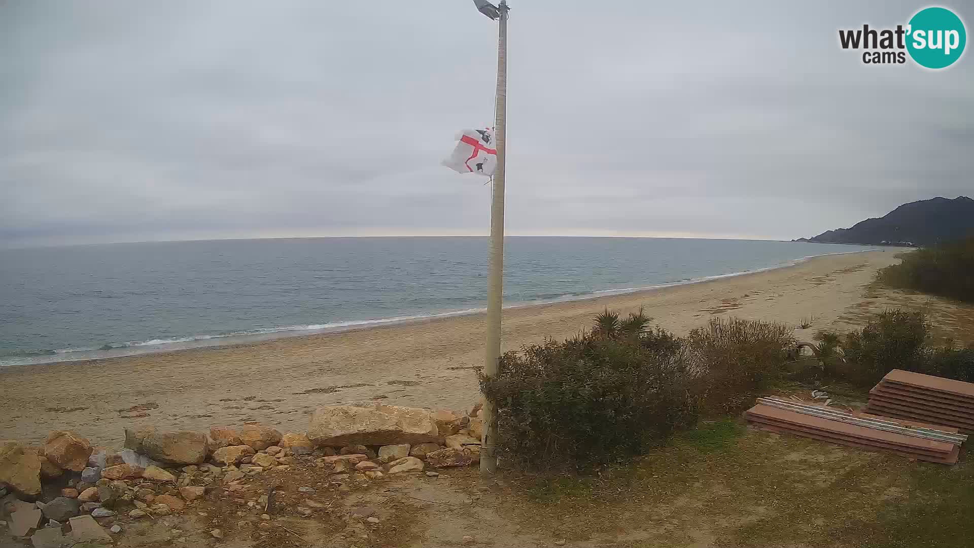 Webcam plage Museddu – Ogliastra livecam Sardaigne – Italie