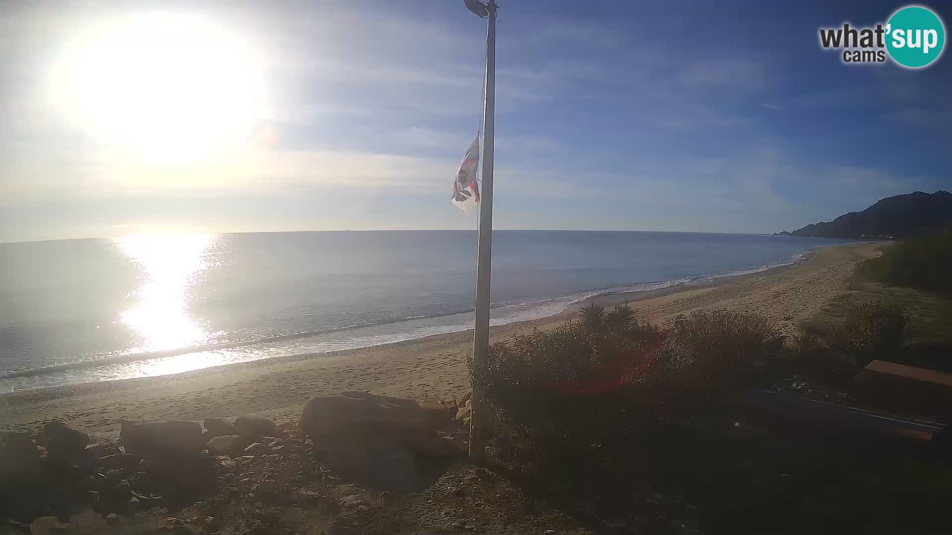 Webcam plage Museddu – Ogliastra livecam Sardaigne – Italie