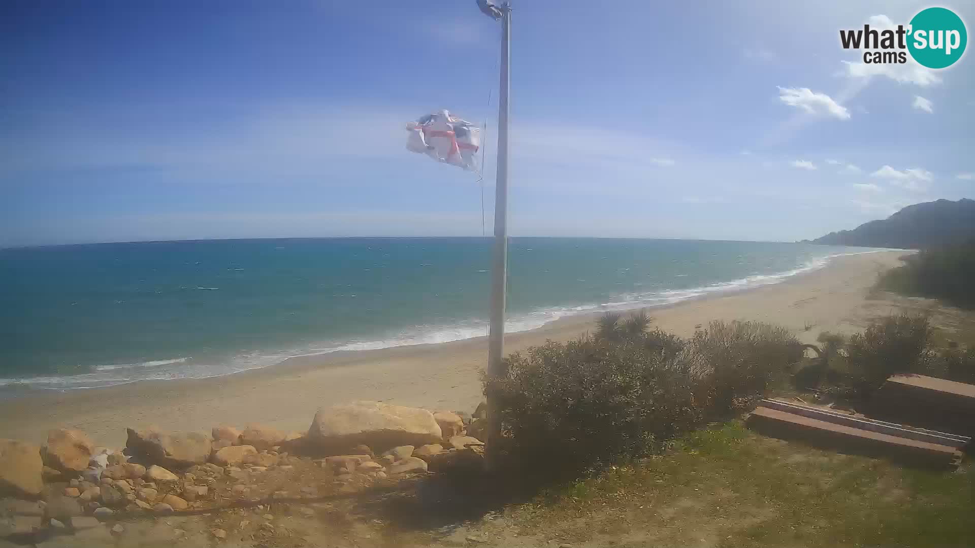 Camera en vivo playa Museddu – Ogliastra – Cerdeña – Italia