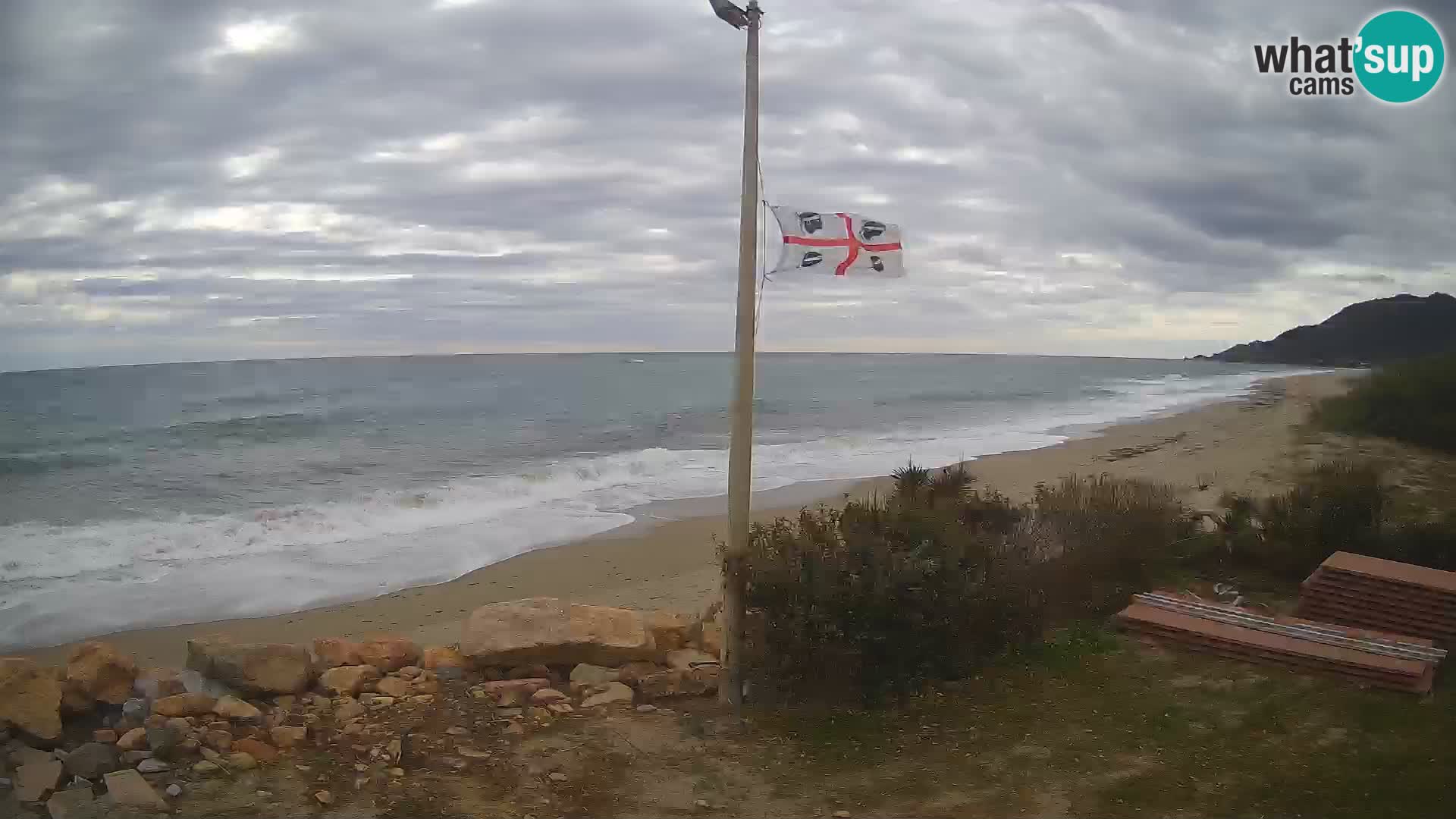 Spletna kamera plaža Museddu – Ogliastra – Sardinija – Italija