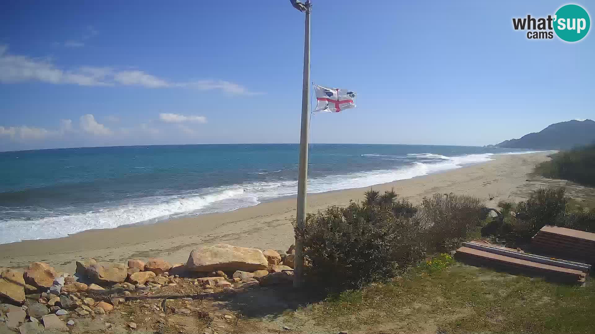 Web kamera plaža Museddu – Ogliastra – Sardinija – Italija