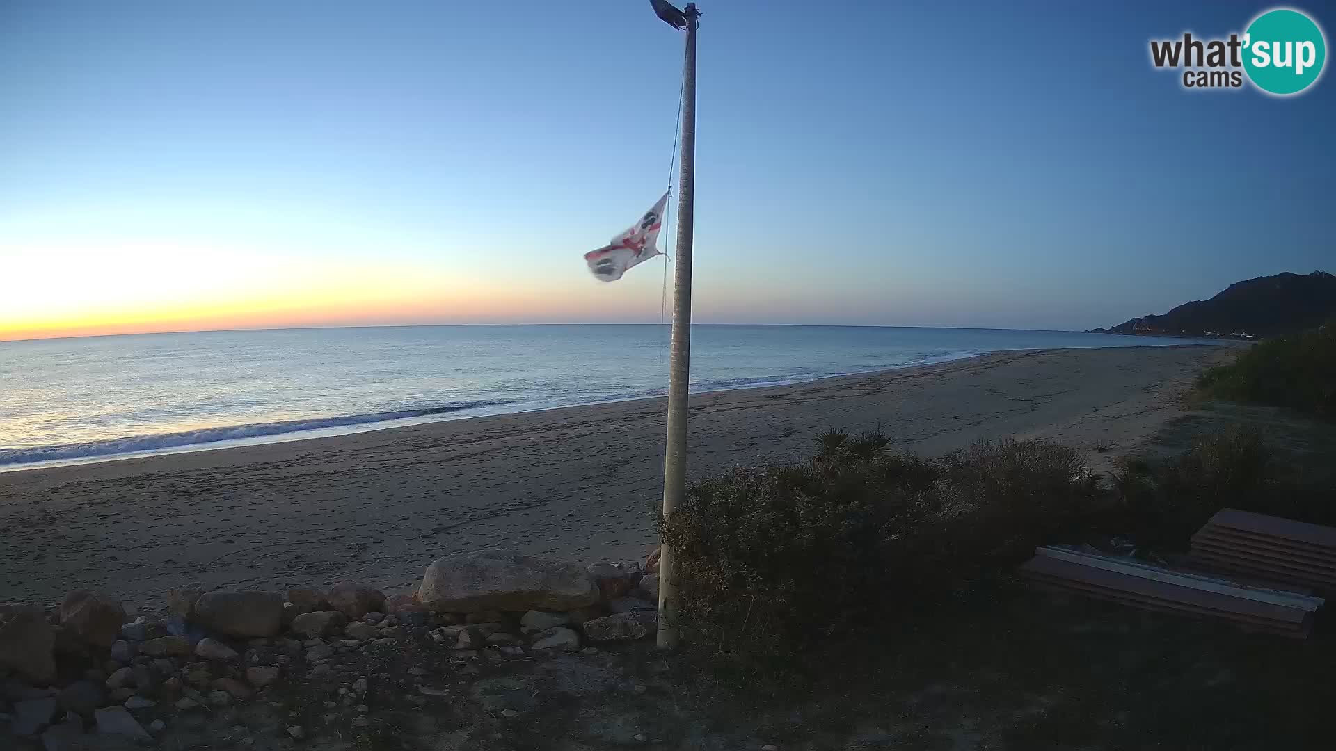 Webcam plage Museddu – Ogliastra livecam Sardaigne – Italie