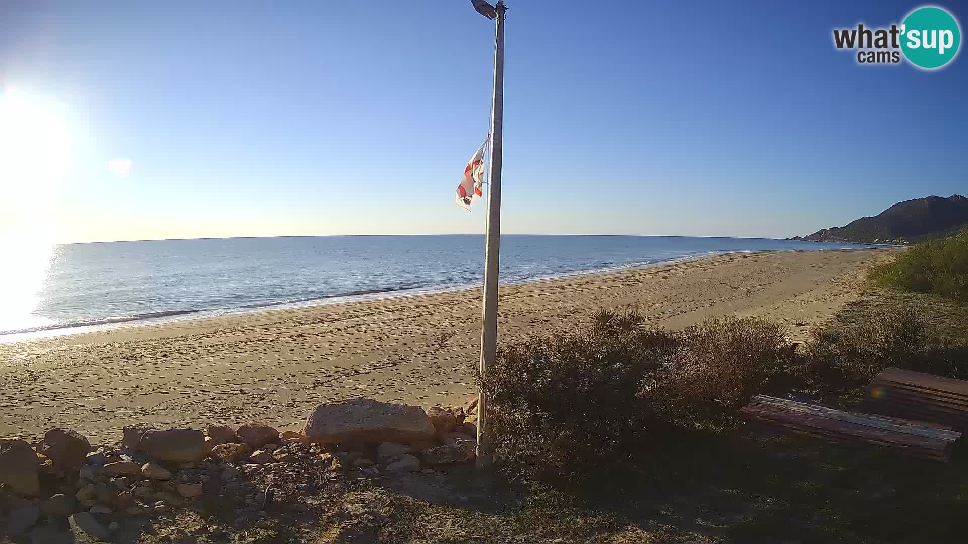Camera en vivo playa Museddu – Ogliastra – Cerdeña – Italia