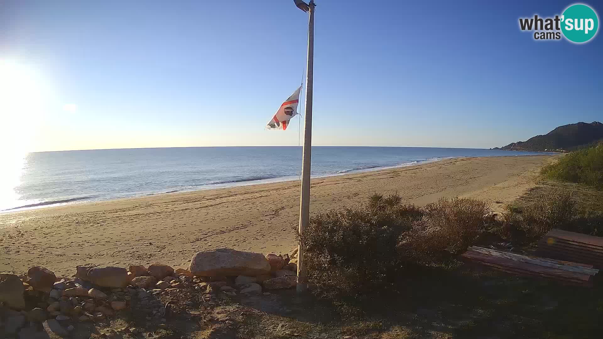 Spletna kamera plaža Museddu – Ogliastra – Sardinija – Italija