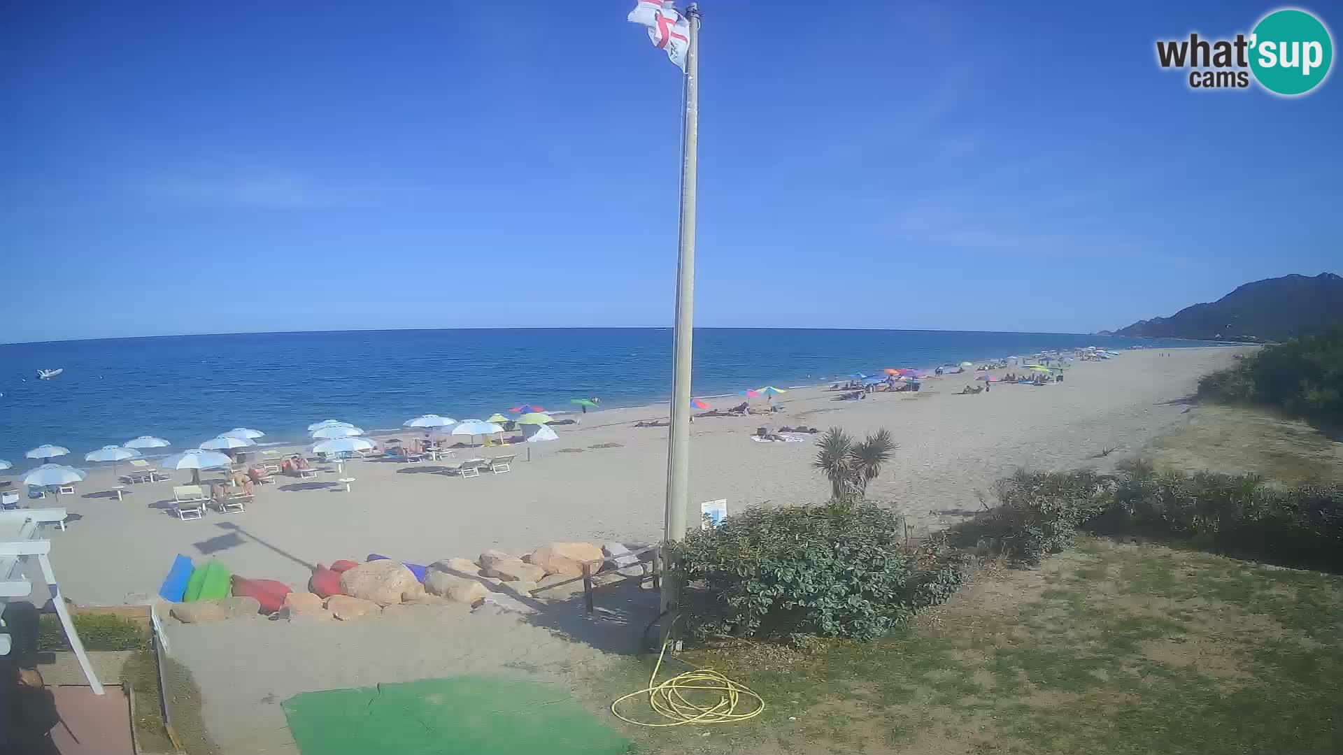 Spletna kamera plaža Museddu – Ogliastra – Sardinija – Italija