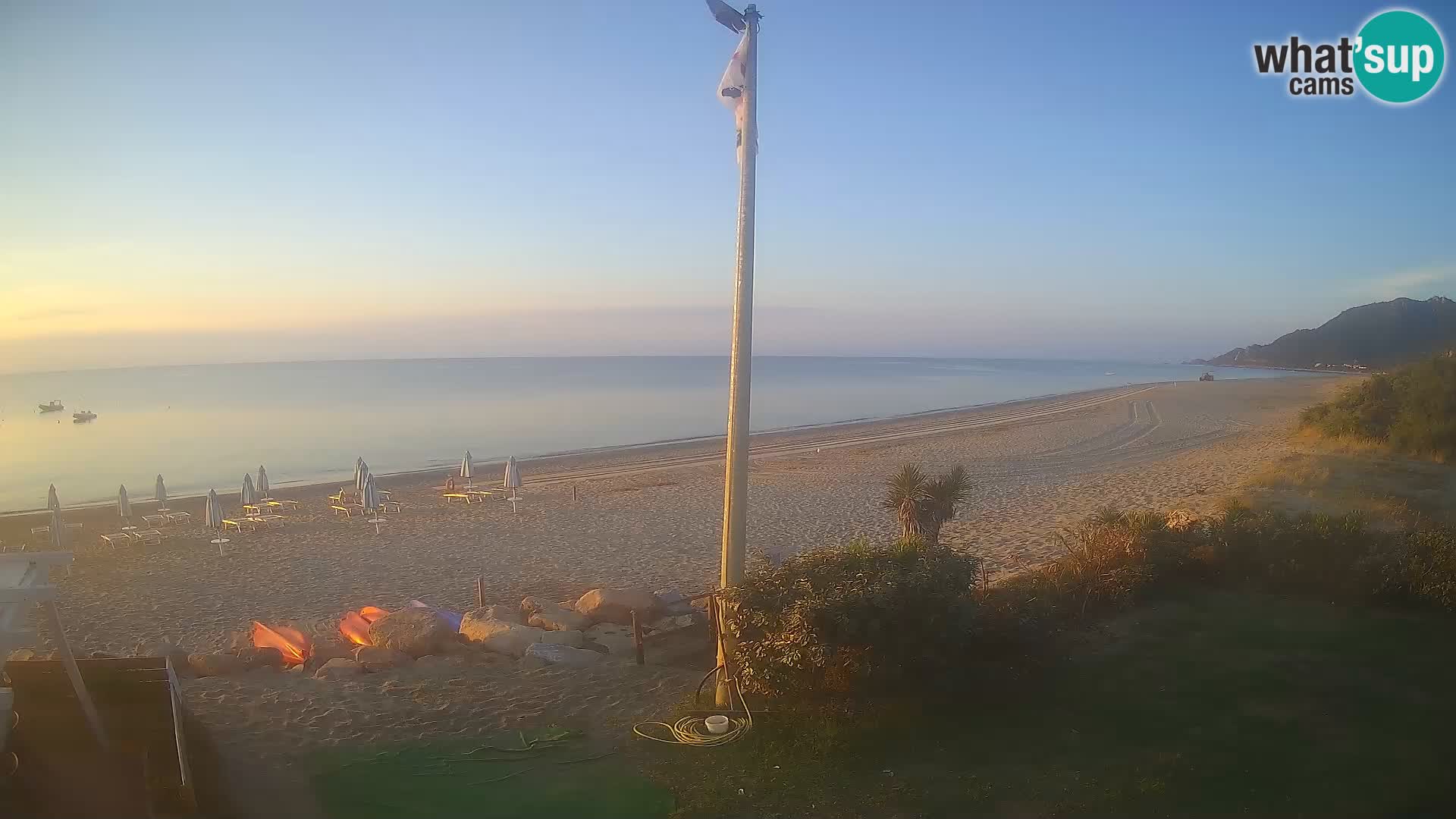 Webcam plage Museddu – Ogliastra livecam Sardaigne – Italie