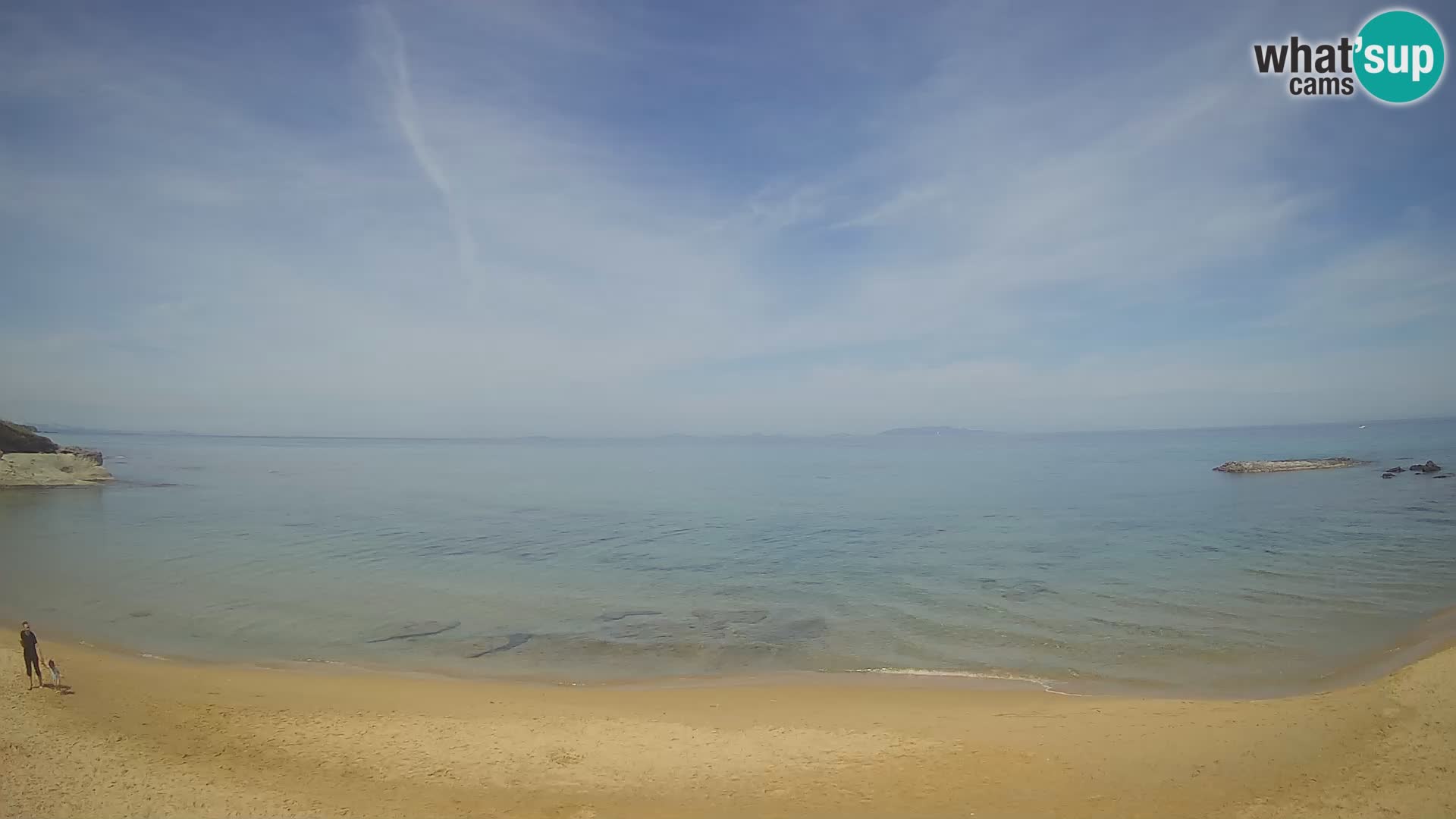 Lu Bagnu spletna kamera v živo Plaža Ampurias – Castelsardo – Sardinija – Italija