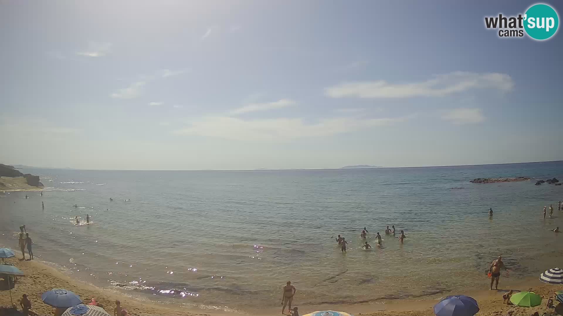 Lu Bagnu spletna kamera v živo Plaža Ampurias – Castelsardo – Sardinija – Italija
