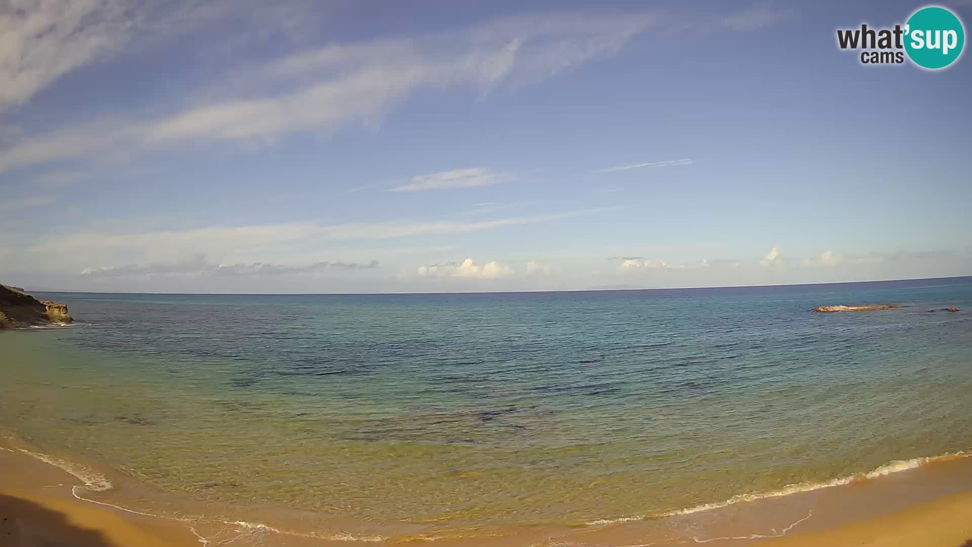 Lu Bagnu spletna kamera v živo Plaža Ampurias – Castelsardo – Sardinija – Italija