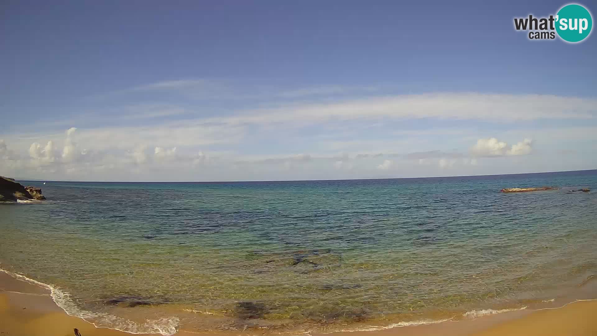 Lu Bagnu spletna kamera v živo Plaža Ampurias – Castelsardo – Sardinija – Italija