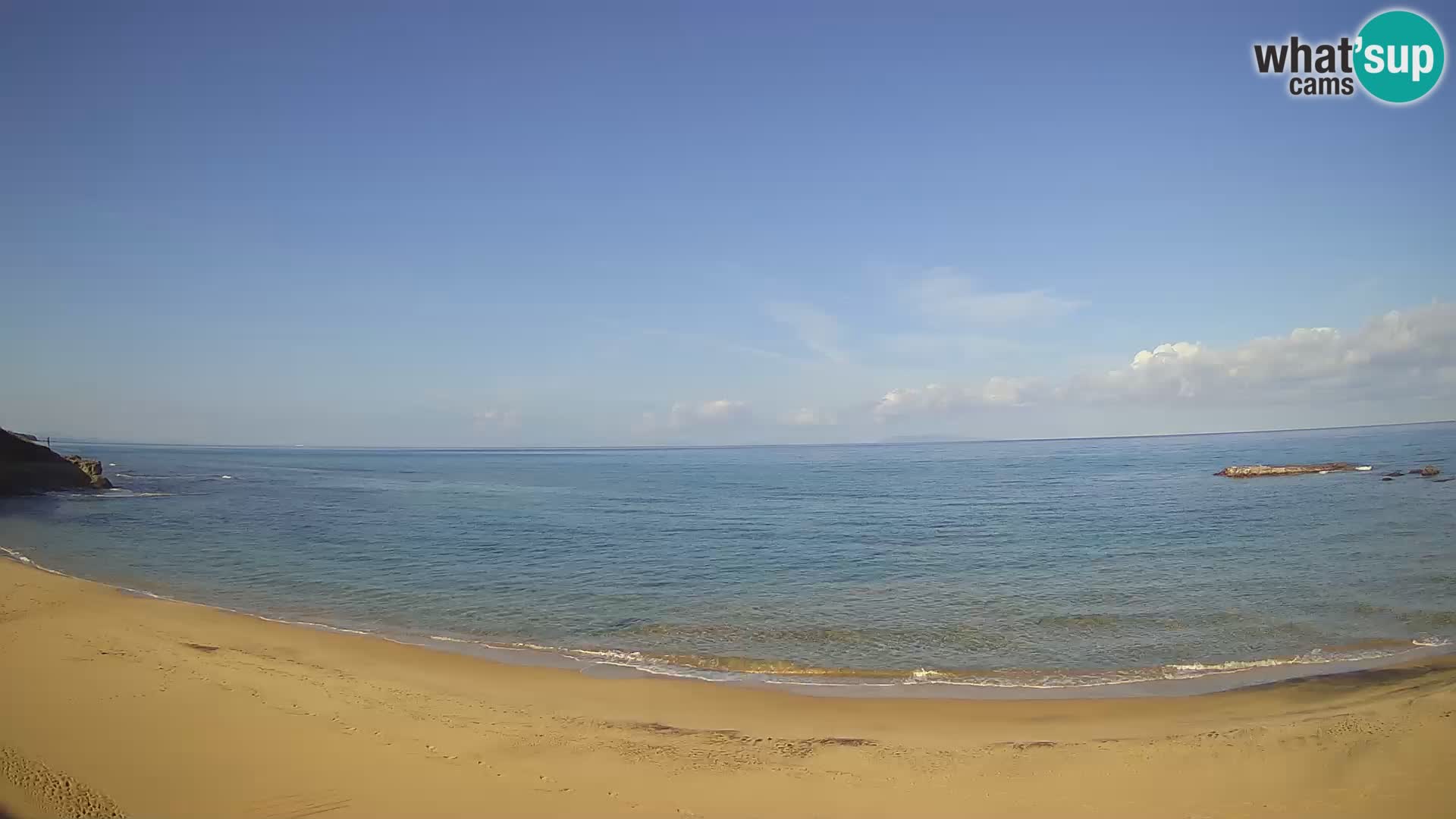 Lu Bagnu spletna kamera v živo Plaža Ampurias – Castelsardo – Sardinija – Italija