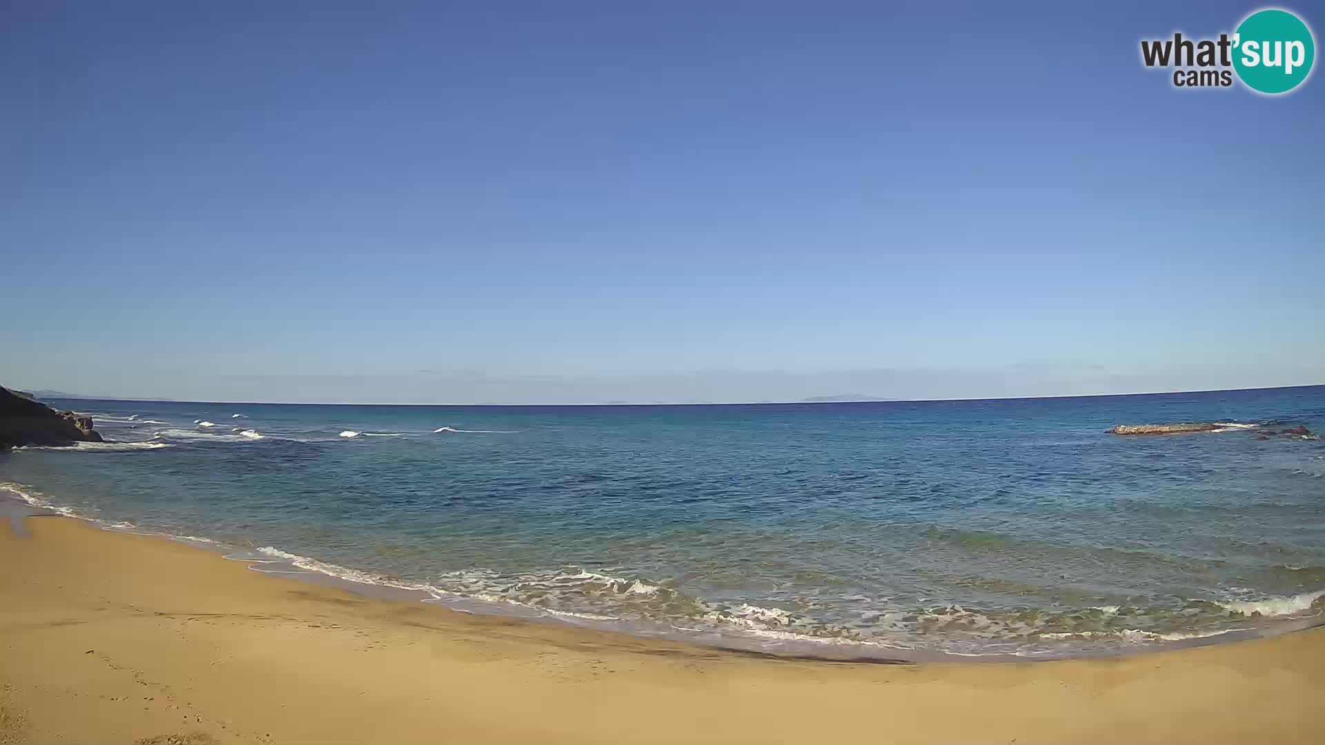 Lu Bagnu spletna kamera v živo Plaža Ampurias – Castelsardo – Sardinija – Italija