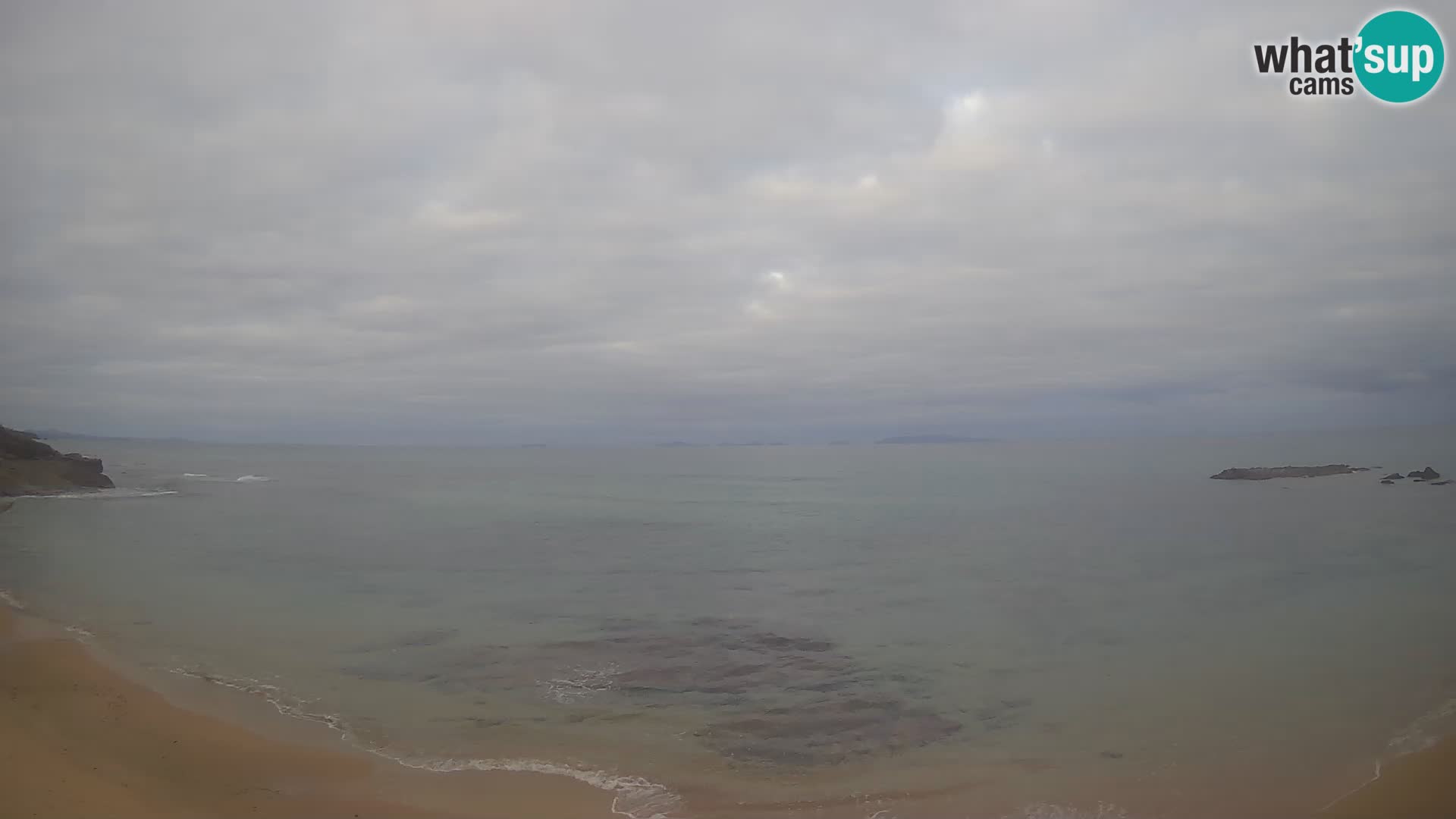 Lu Bagnu spletna kamera v živo Plaža Ampurias – Castelsardo – Sardinija – Italija