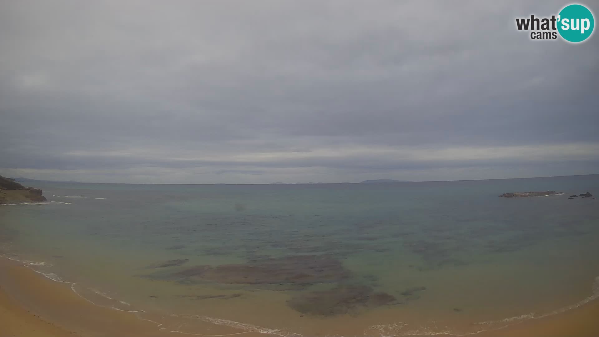 Lu Bagnu spletna kamera v živo Plaža Ampurias – Castelsardo – Sardinija – Italija