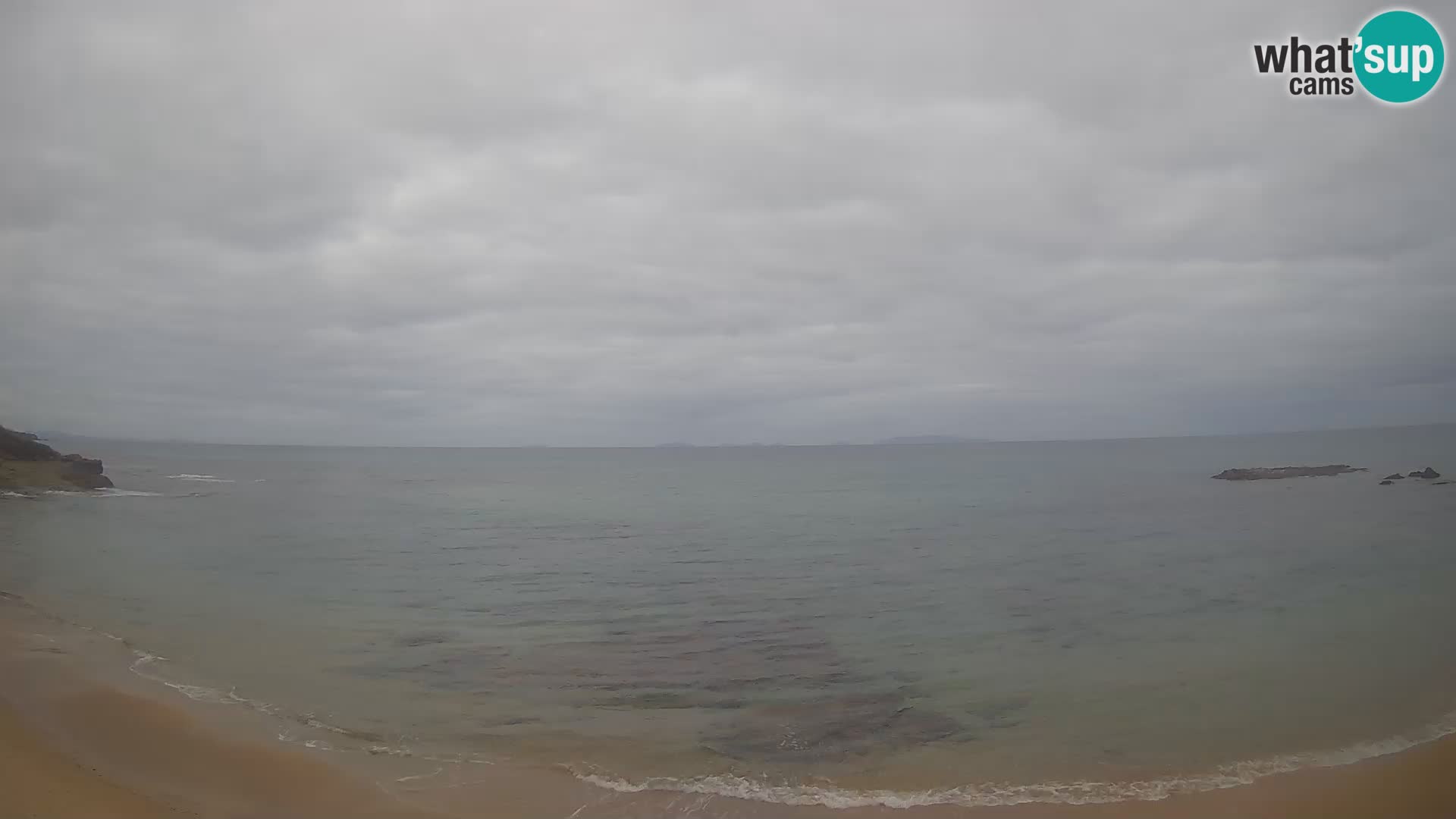 Lu Bagnu spletna kamera v živo Plaža Ampurias – Castelsardo – Sardinija – Italija