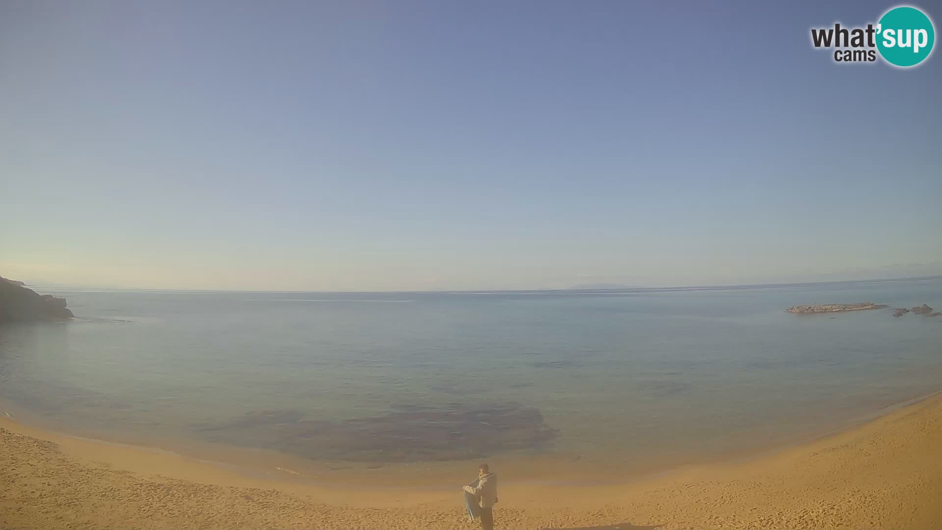 Lu Bagnu spletna kamera v živo Plaža Ampurias – Castelsardo – Sardinija – Italija