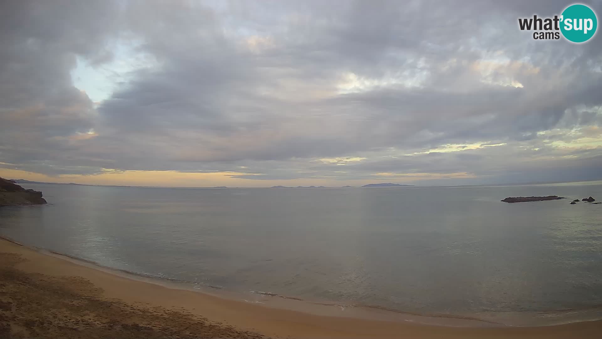 Lu Bagnu spletna kamera v živo Plaža Ampurias – Castelsardo – Sardinija – Italija