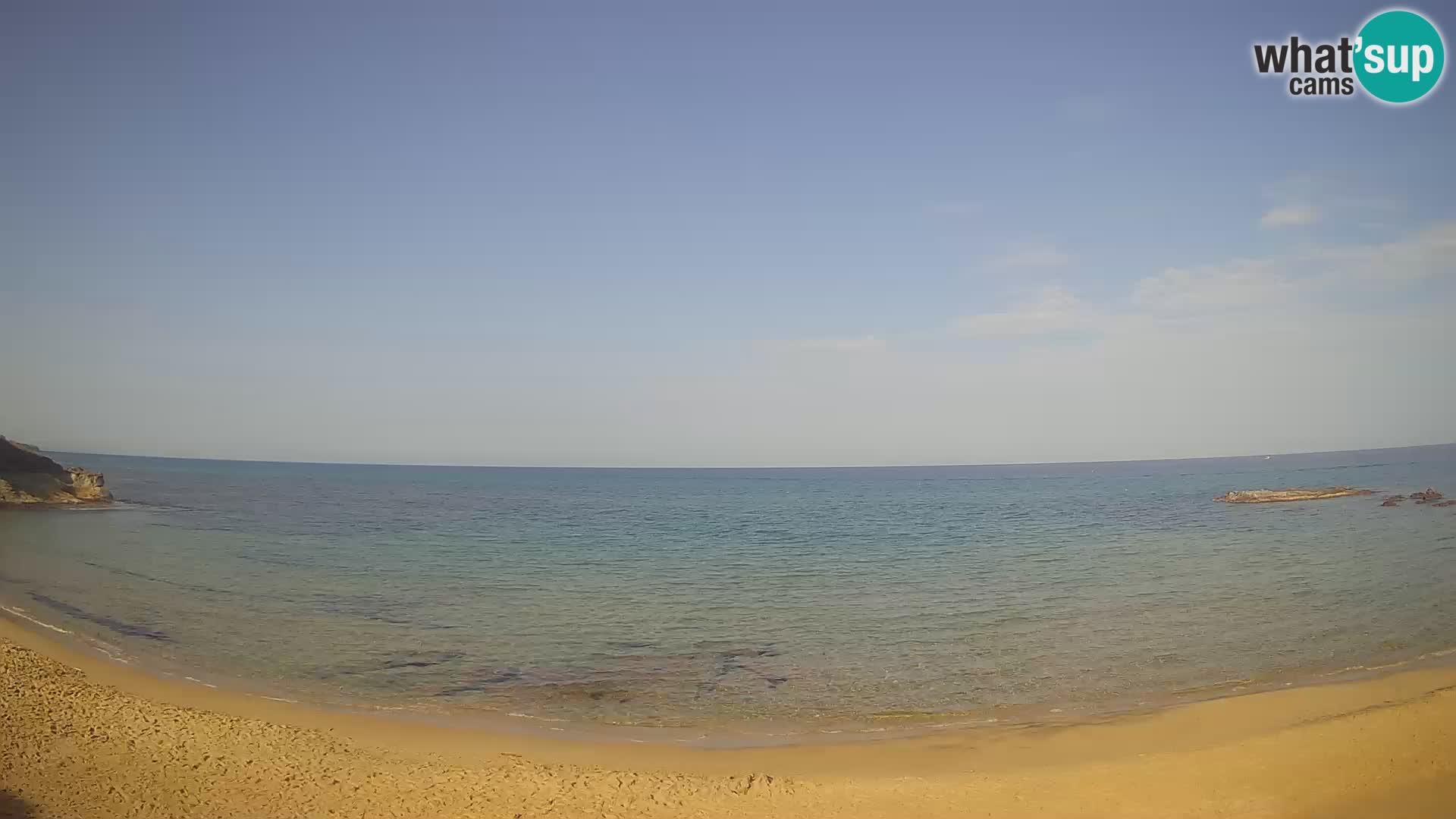 Lu Bagnu spletna kamera v živo Plaža Ampurias – Castelsardo – Sardinija – Italija