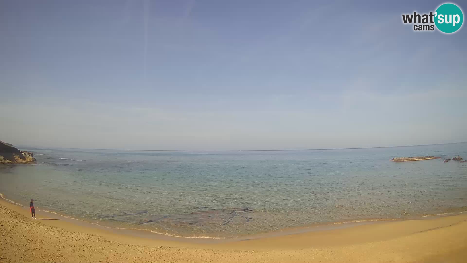 Lu Bagnu spletna kamera v živo Plaža Ampurias – Castelsardo – Sardinija – Italija