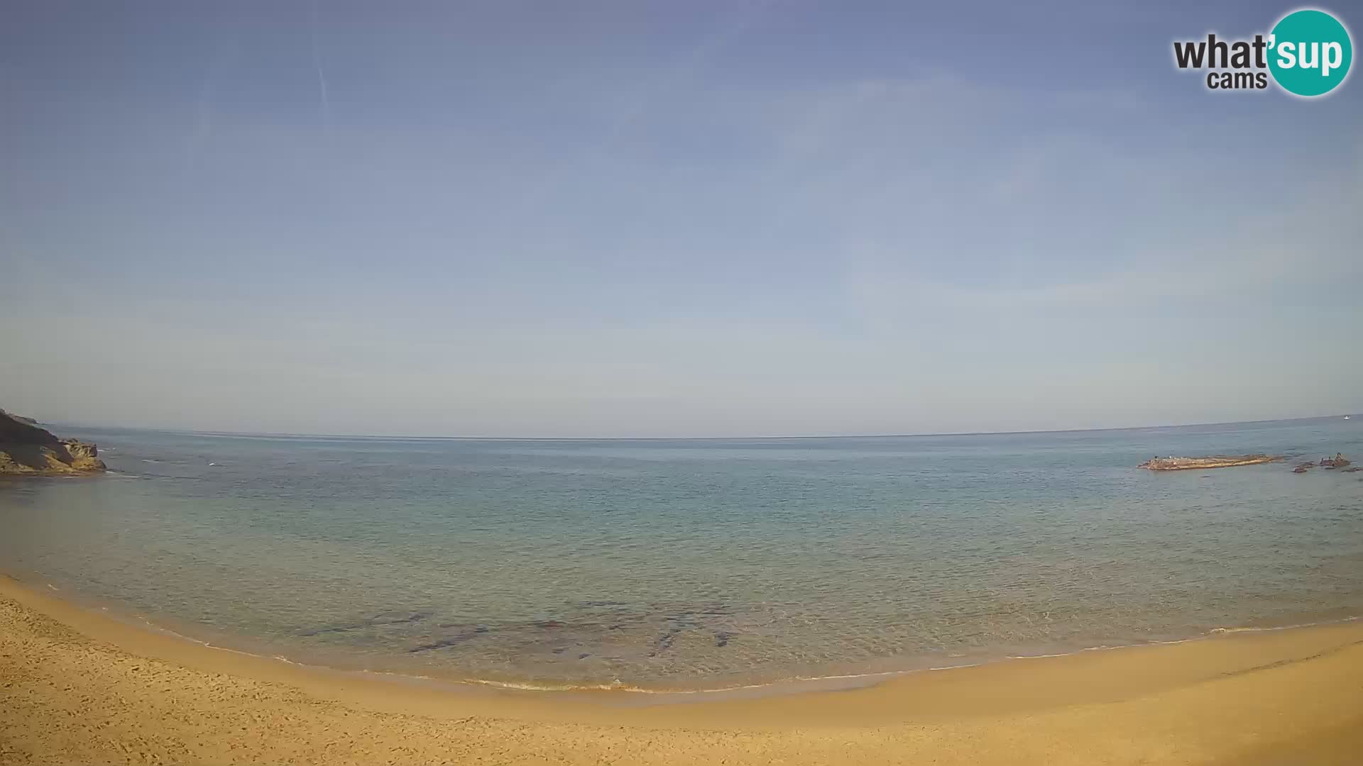 Lu Bagnu spletna kamera v živo Plaža Ampurias – Castelsardo – Sardinija – Italija