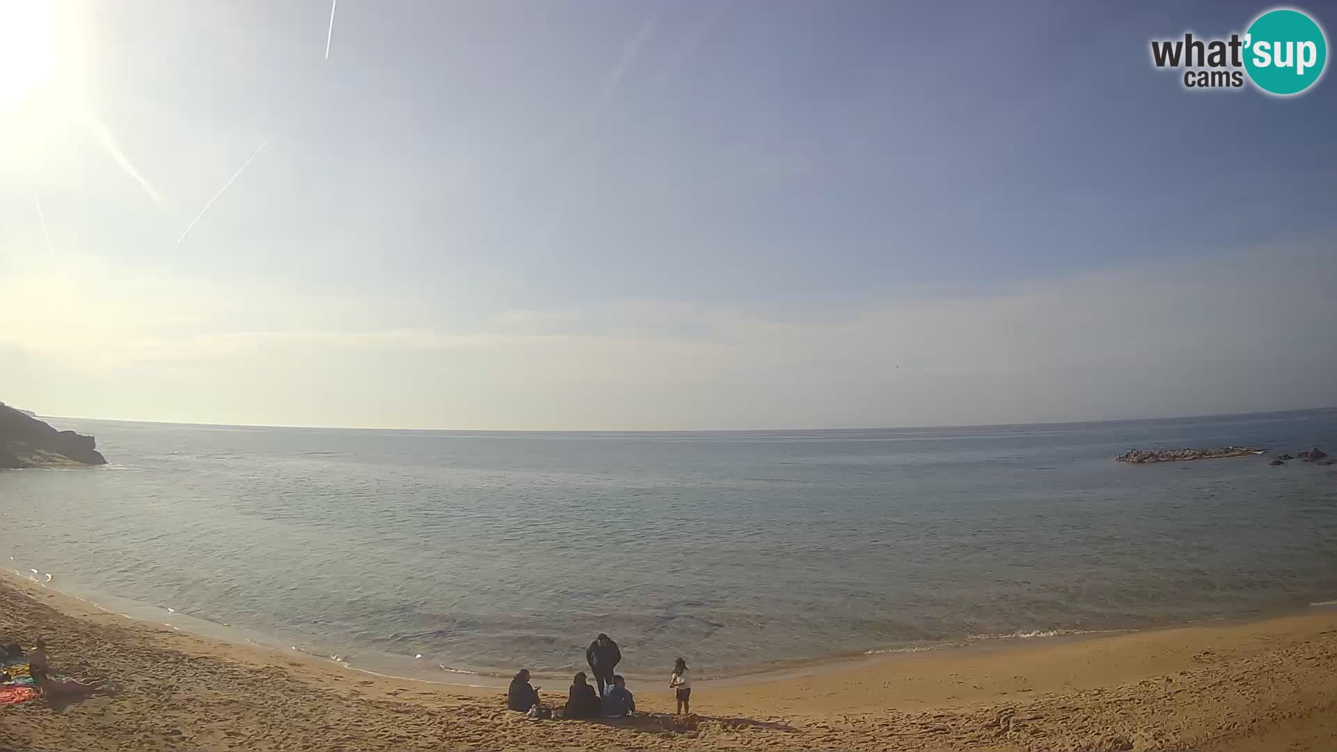 Lu Bagnu spletna kamera v živo Plaža Ampurias – Castelsardo – Sardinija – Italija