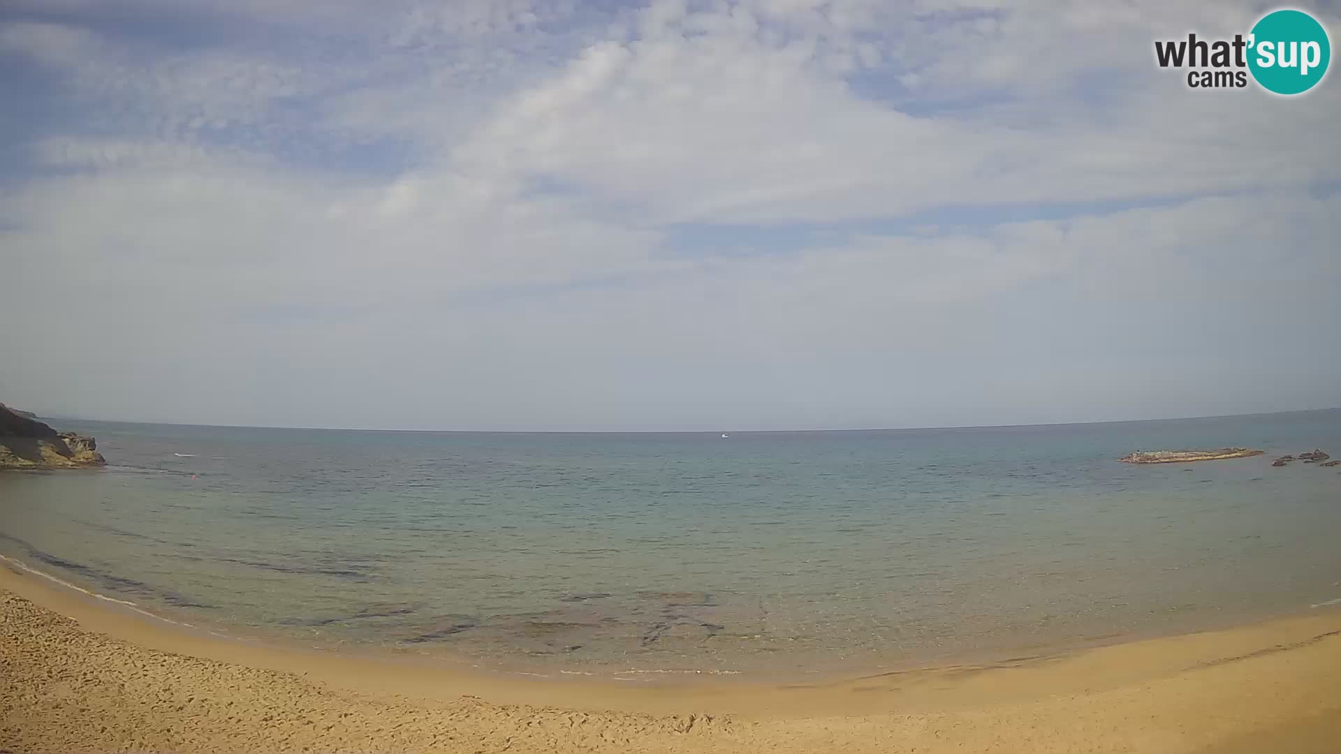 Lu Bagnu spletna kamera v živo Plaža Ampurias – Castelsardo – Sardinija – Italija