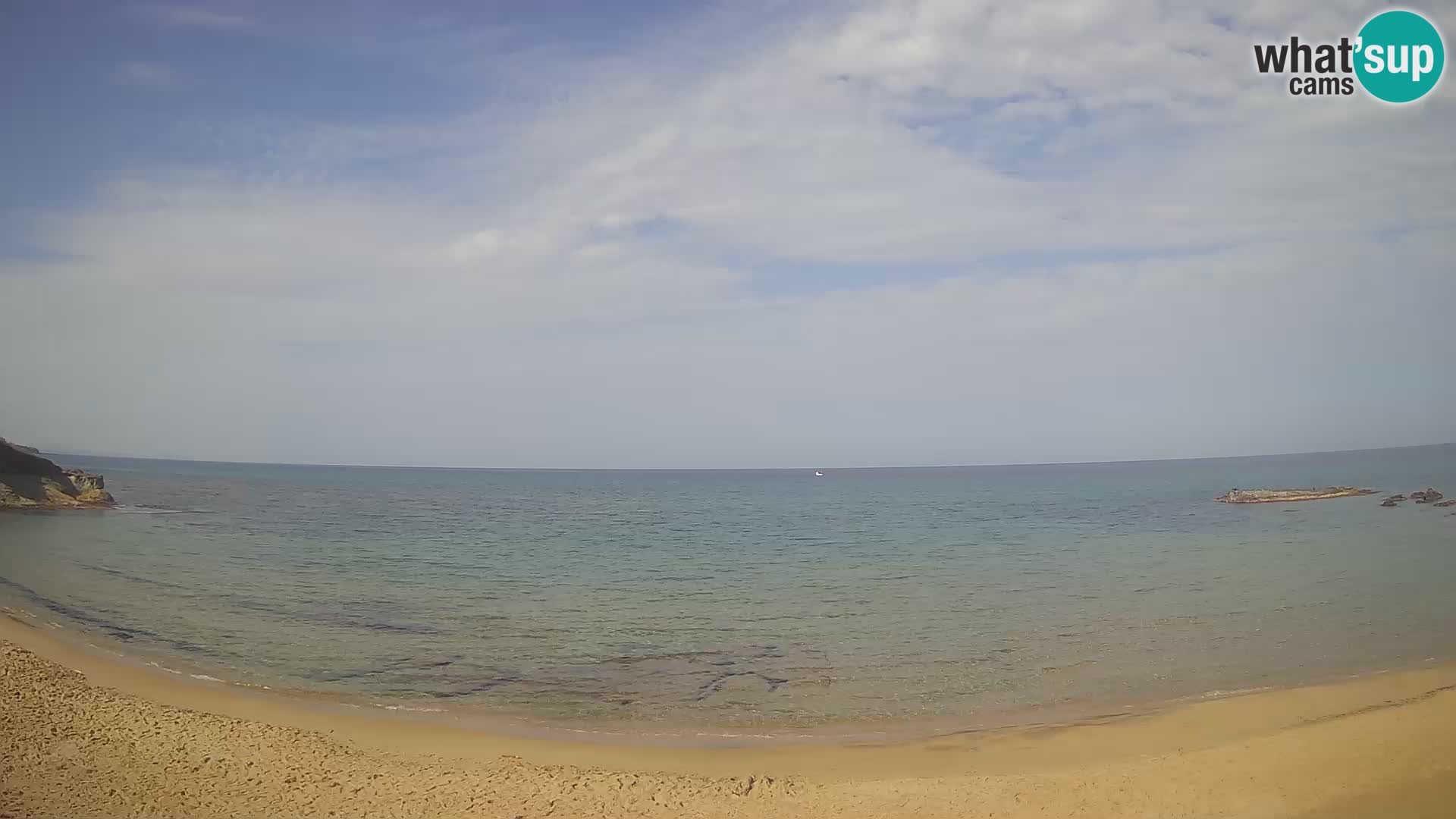 Lu Bagnu spletna kamera v živo Plaža Ampurias – Castelsardo – Sardinija – Italija