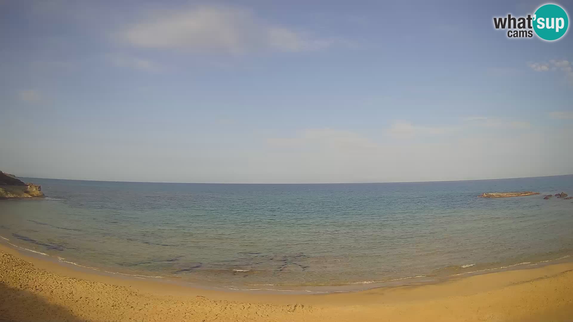 Lu Bagnu spletna kamera v živo Plaža Ampurias – Castelsardo – Sardinija – Italija