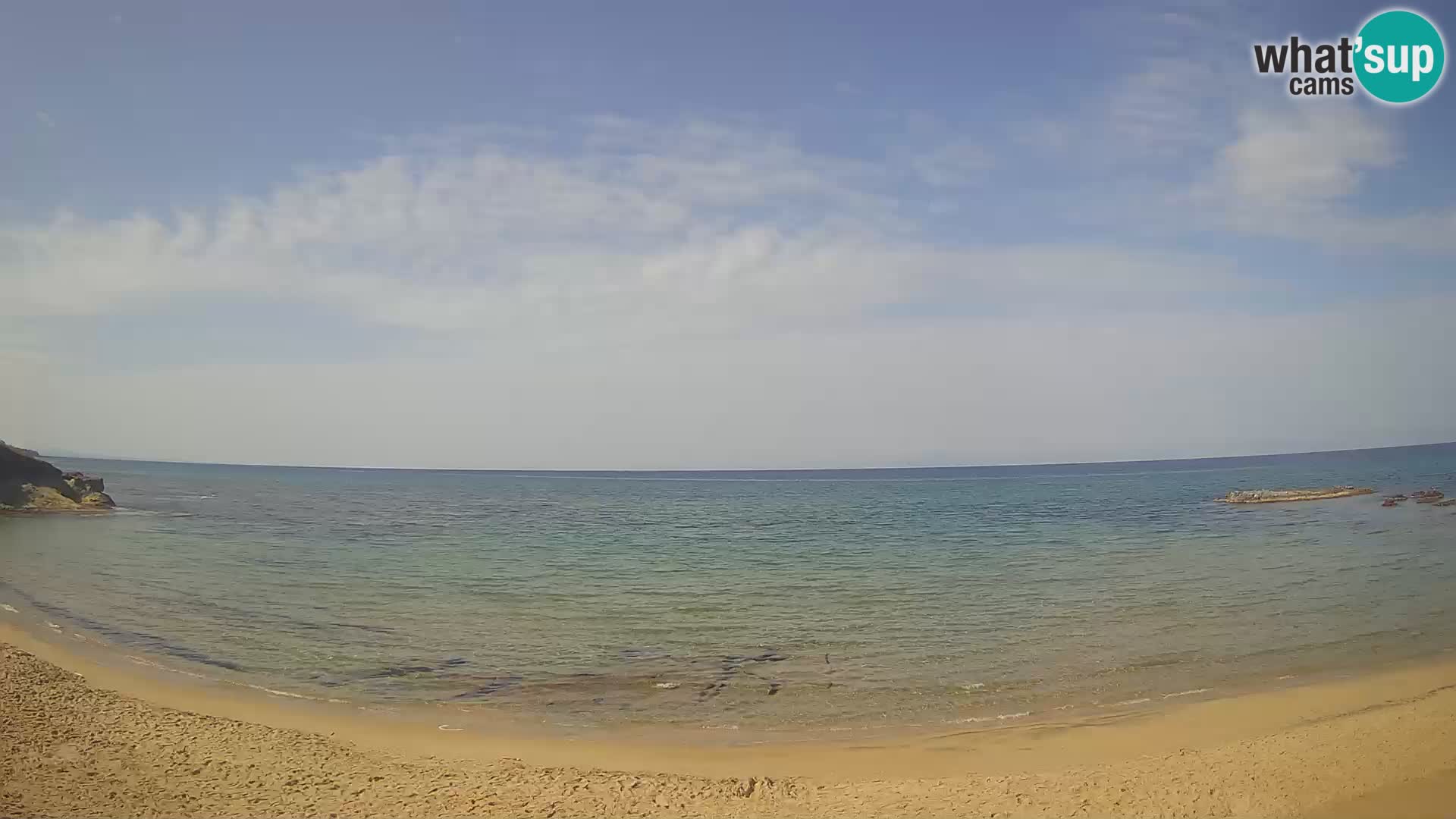 Lu Bagnu spletna kamera v živo Plaža Ampurias – Castelsardo – Sardinija – Italija