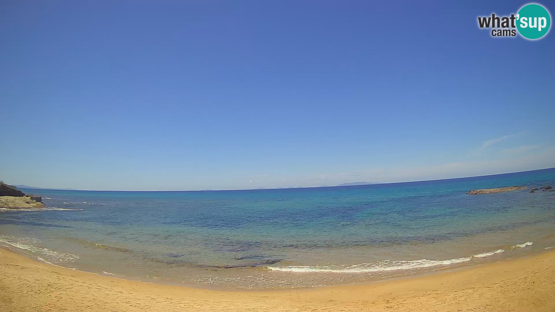 Lu Bagnu spletna kamera v živo Plaža Ampurias – Castelsardo – Sardinija – Italija