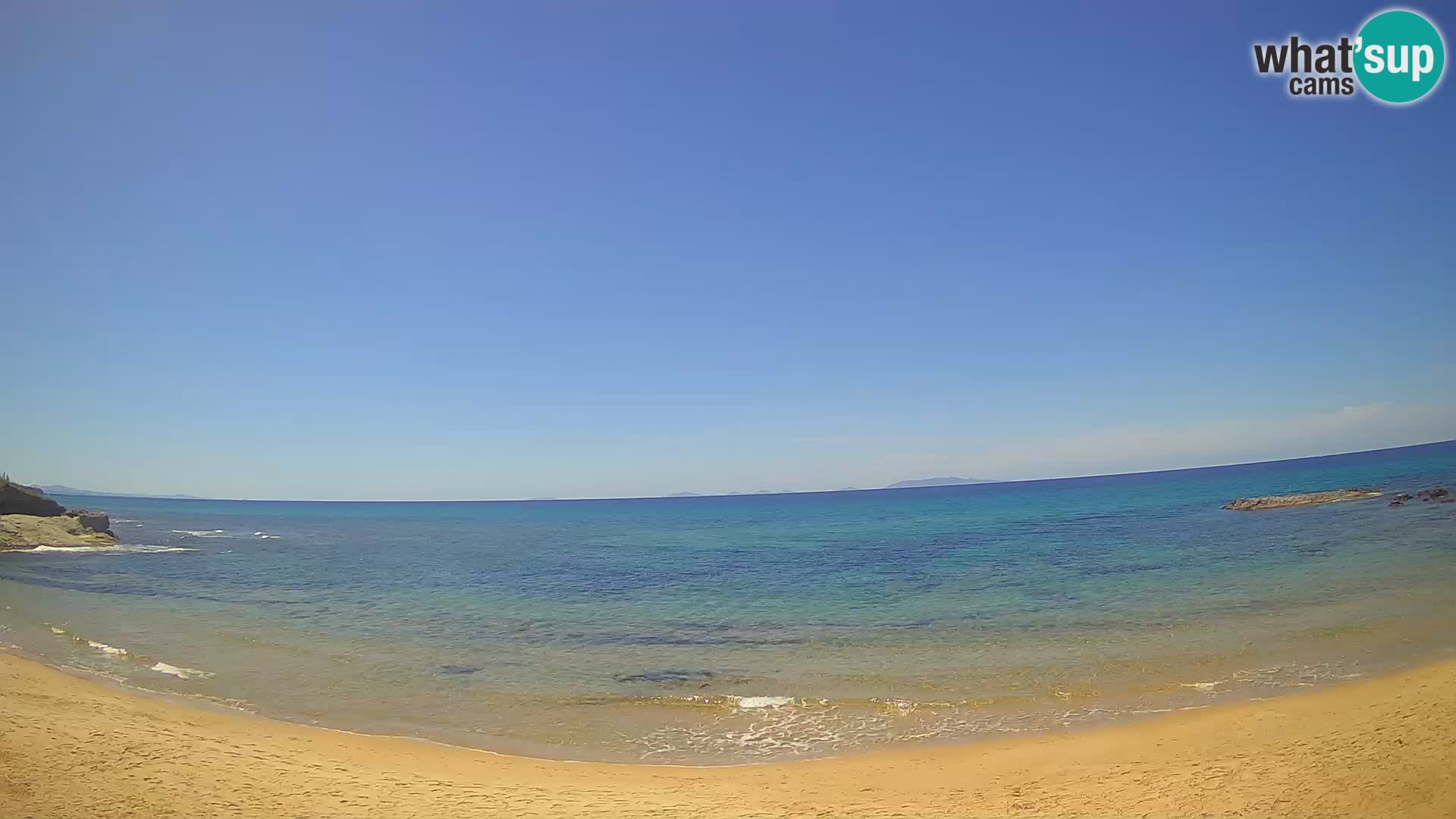 Lu Bagnu spletna kamera v živo Plaža Ampurias – Castelsardo – Sardinija – Italija