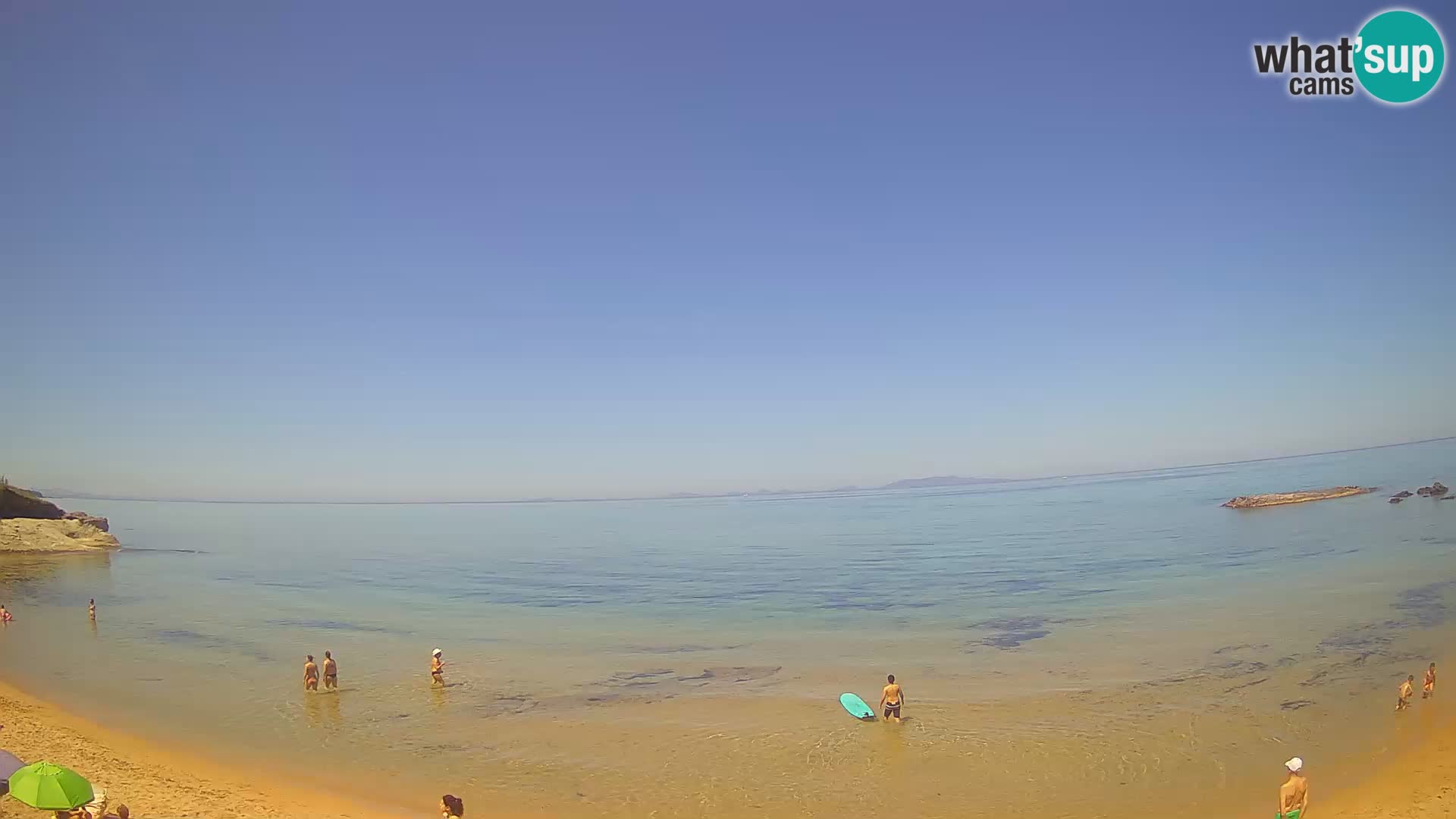 Lu Bagnu spletna kamera v živo Plaža Ampurias – Castelsardo – Sardinija – Italija