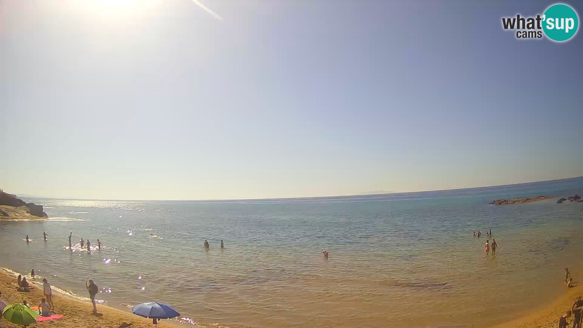 Lu Bagnu spletna kamera v živo Plaža Ampurias – Castelsardo – Sardinija – Italija