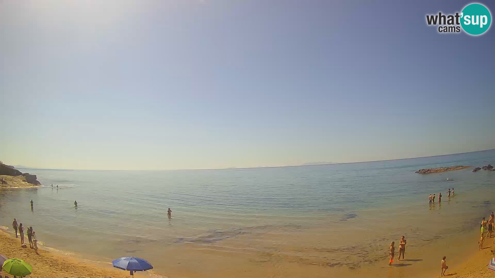 Lu Bagnu spletna kamera v živo Plaža Ampurias – Castelsardo – Sardinija – Italija