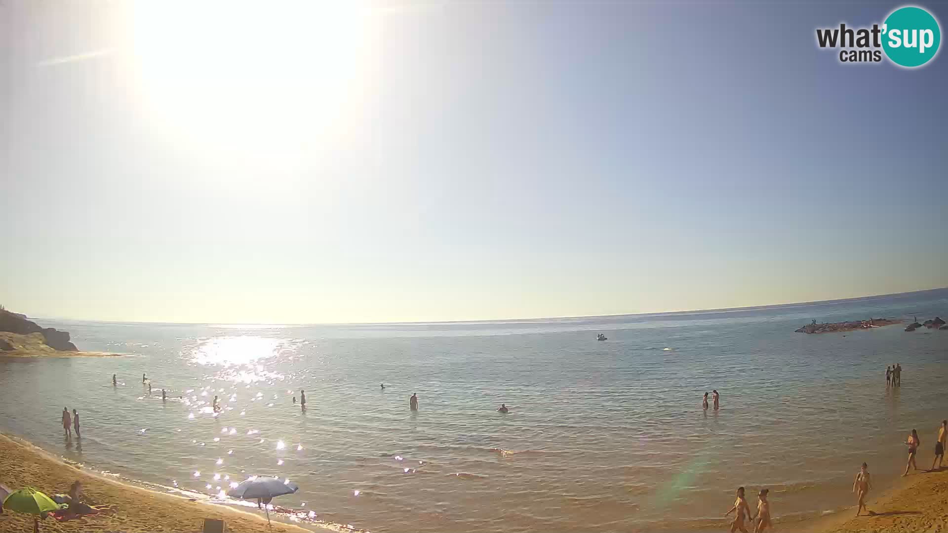Lu Bagnu spletna kamera v živo Plaža Ampurias – Castelsardo – Sardinija – Italija