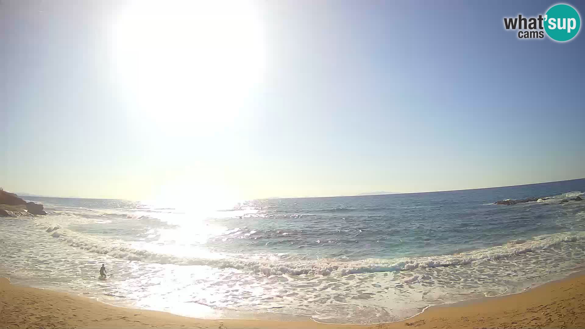 Lu Bagnu spletna kamera v živo Plaža Ampurias – Castelsardo – Sardinija – Italija
