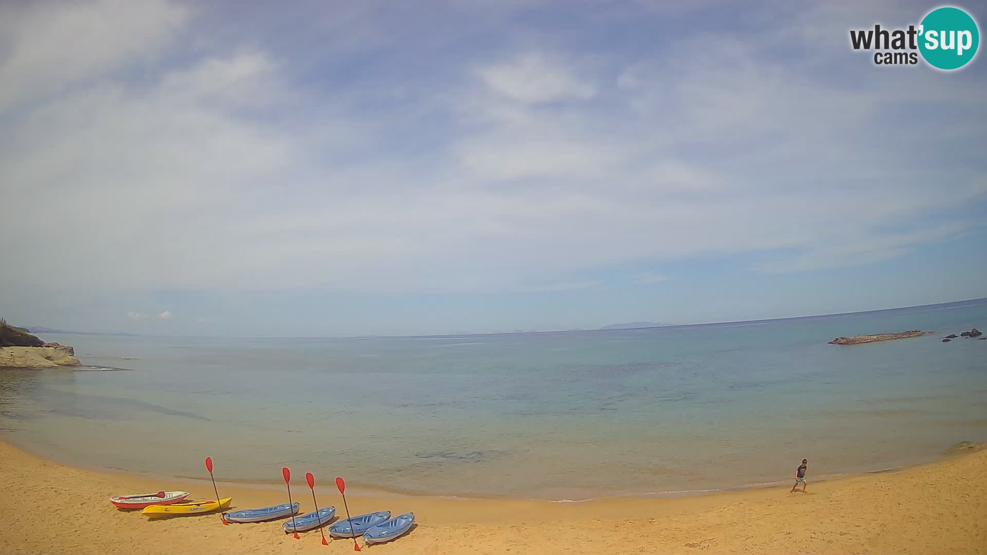 Lu Bagnu spletna kamera v živo Plaža Ampurias – Castelsardo – Sardinija – Italija