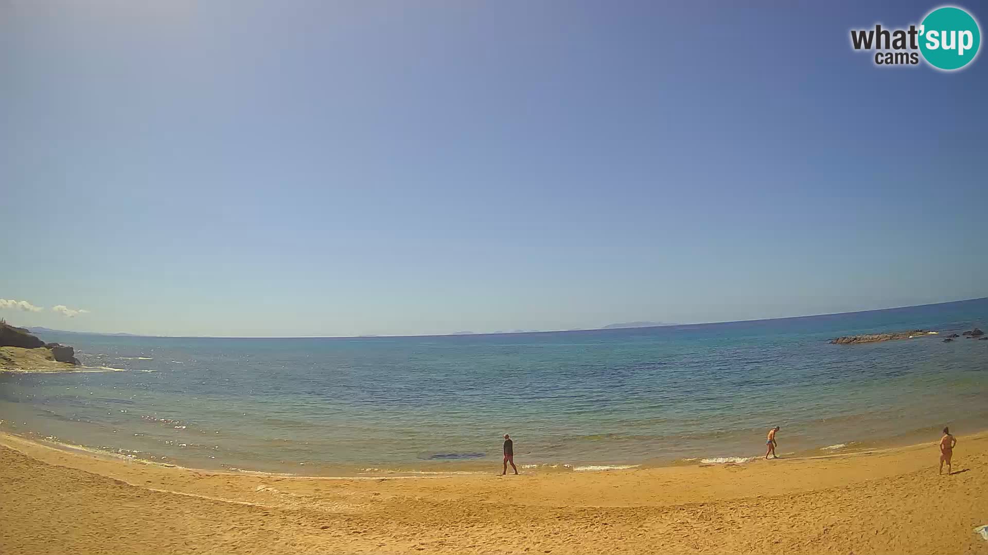 Lu Bagnu spletna kamera v živo Plaža Ampurias – Castelsardo – Sardinija – Italija
