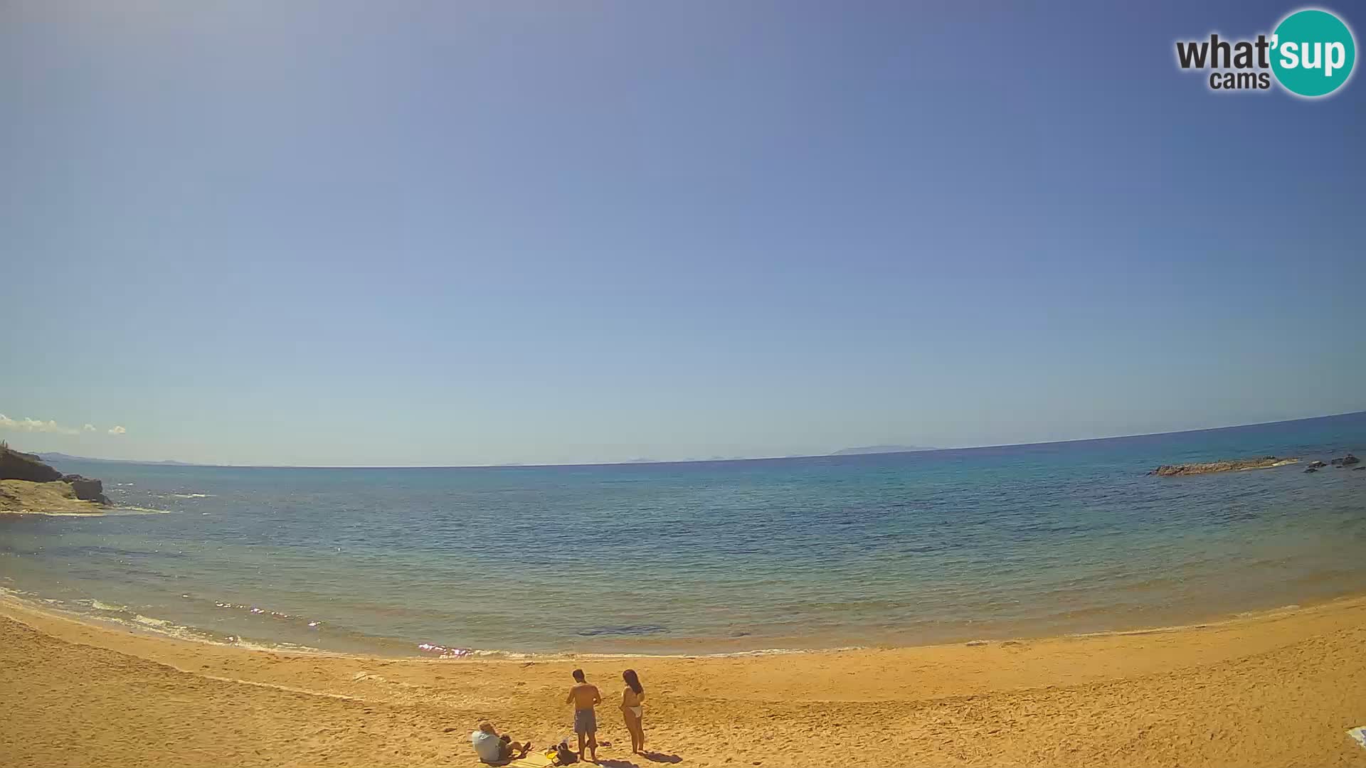 Lu Bagnu spletna kamera v živo Plaža Ampurias – Castelsardo – Sardinija – Italija