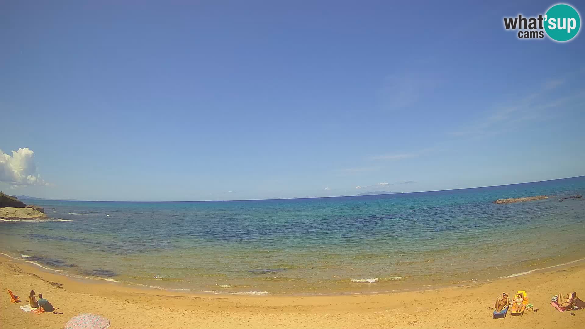 Lu Bagnu spletna kamera v živo Plaža Ampurias – Castelsardo – Sardinija – Italija