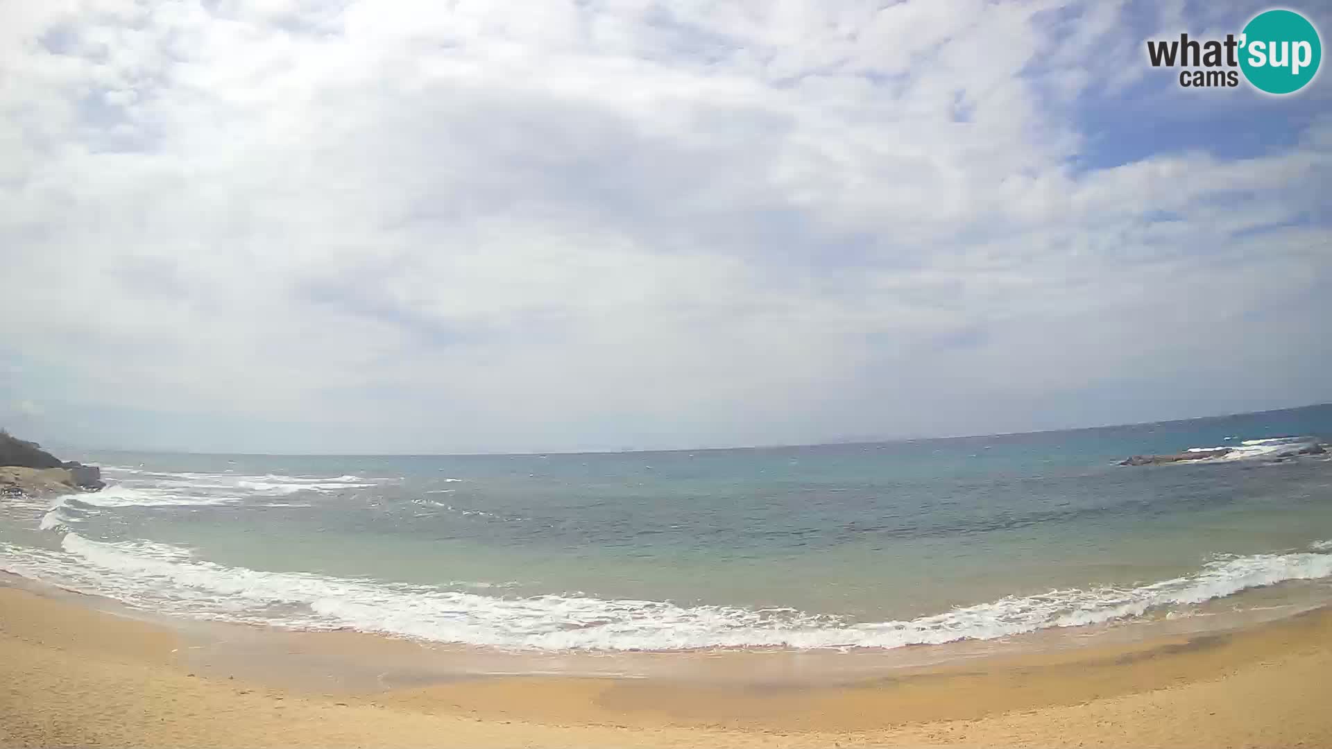 Lu Bagnu spletna kamera v živo Plaža Ampurias – Castelsardo – Sardinija – Italija
