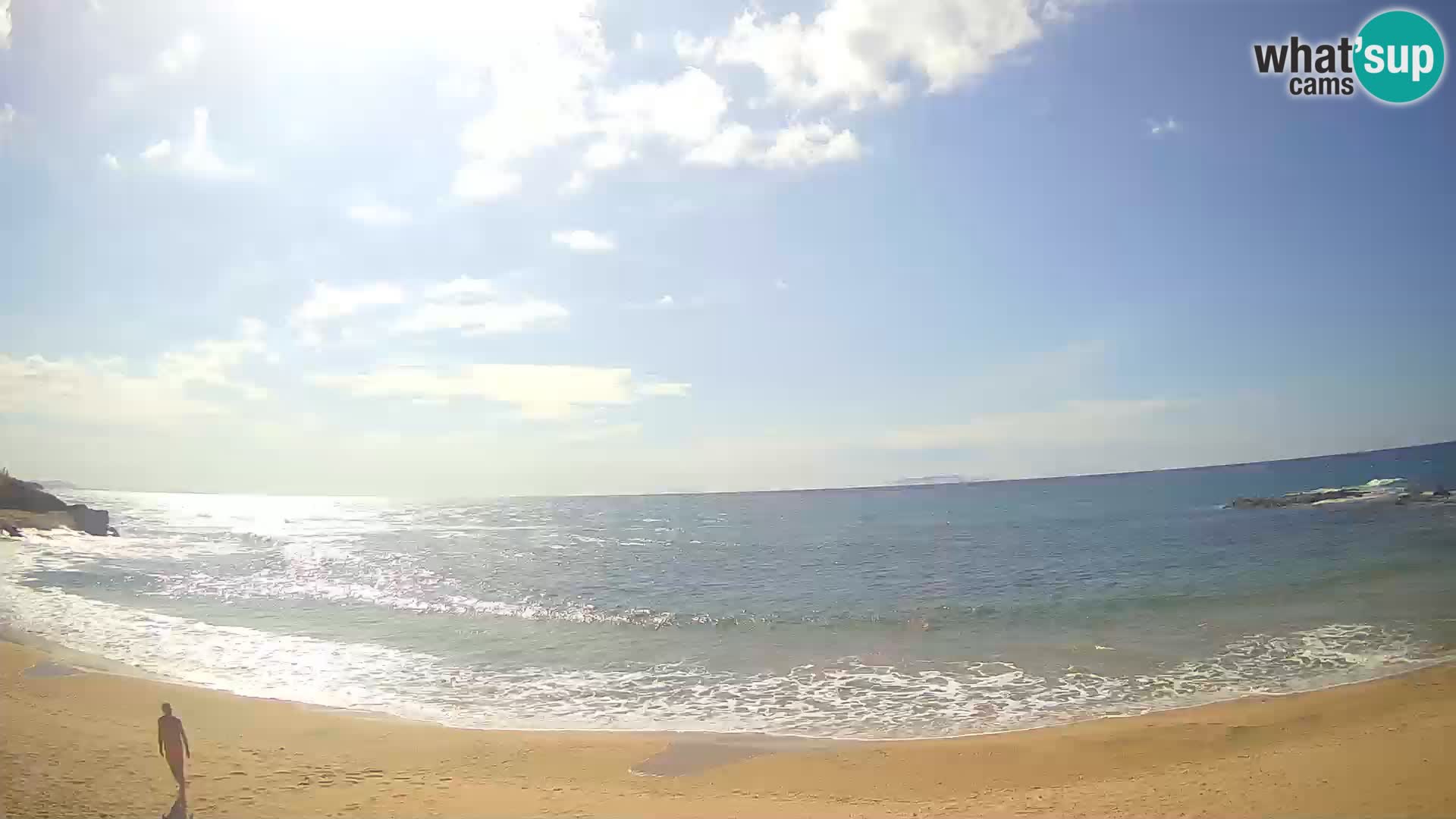 Lu Bagnu spletna kamera v živo Plaža Ampurias – Castelsardo – Sardinija – Italija