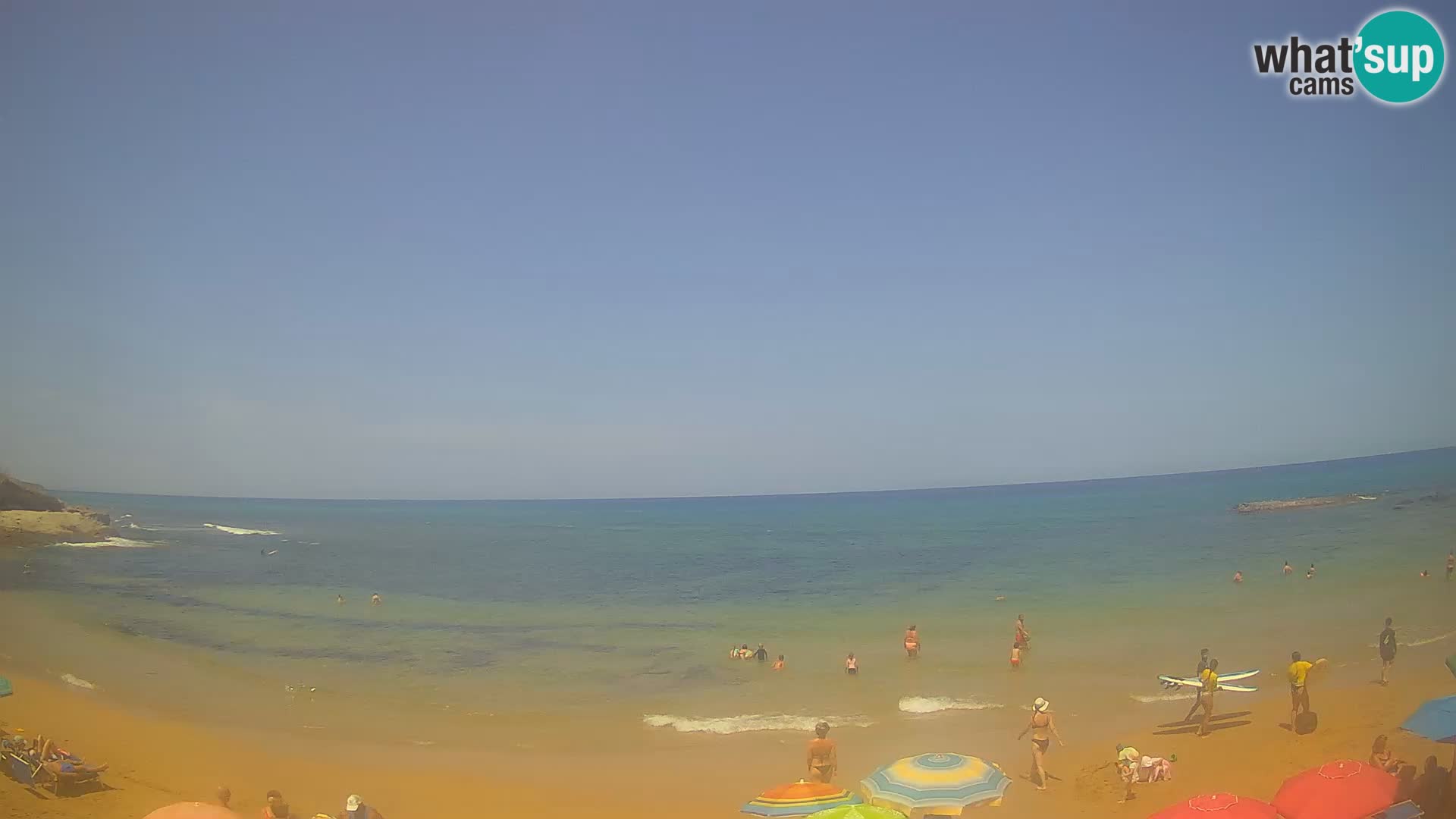 Lu Bagnu spletna kamera v živo Plaža Ampurias – Castelsardo – Sardinija – Italija