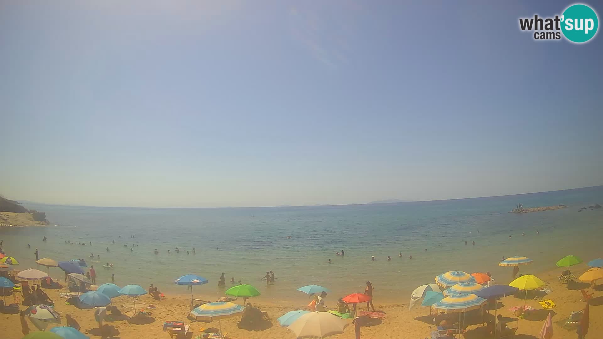 Lu Bagnu spletna kamera v živo Plaža Ampurias – Castelsardo – Sardinija – Italija