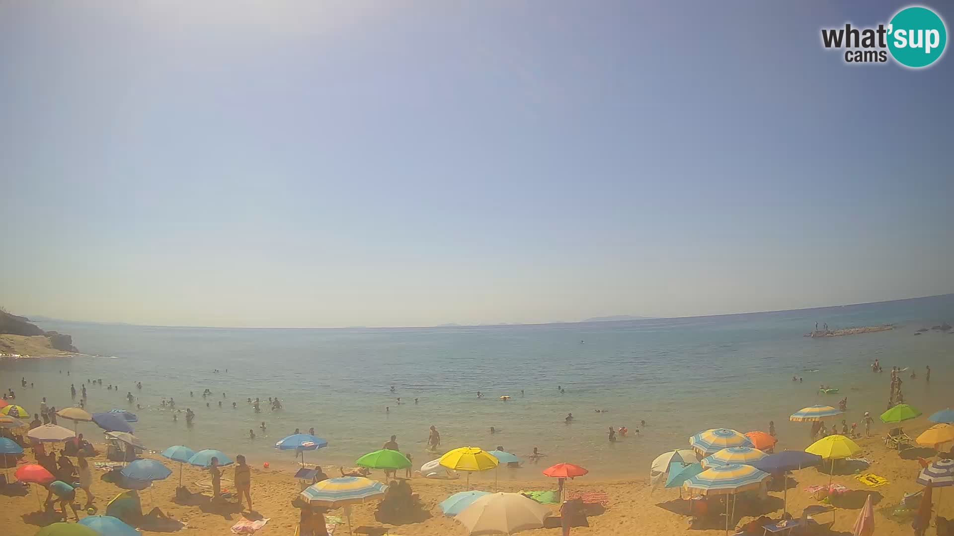 Lu Bagnu spletna kamera v živo Plaža Ampurias – Castelsardo – Sardinija – Italija