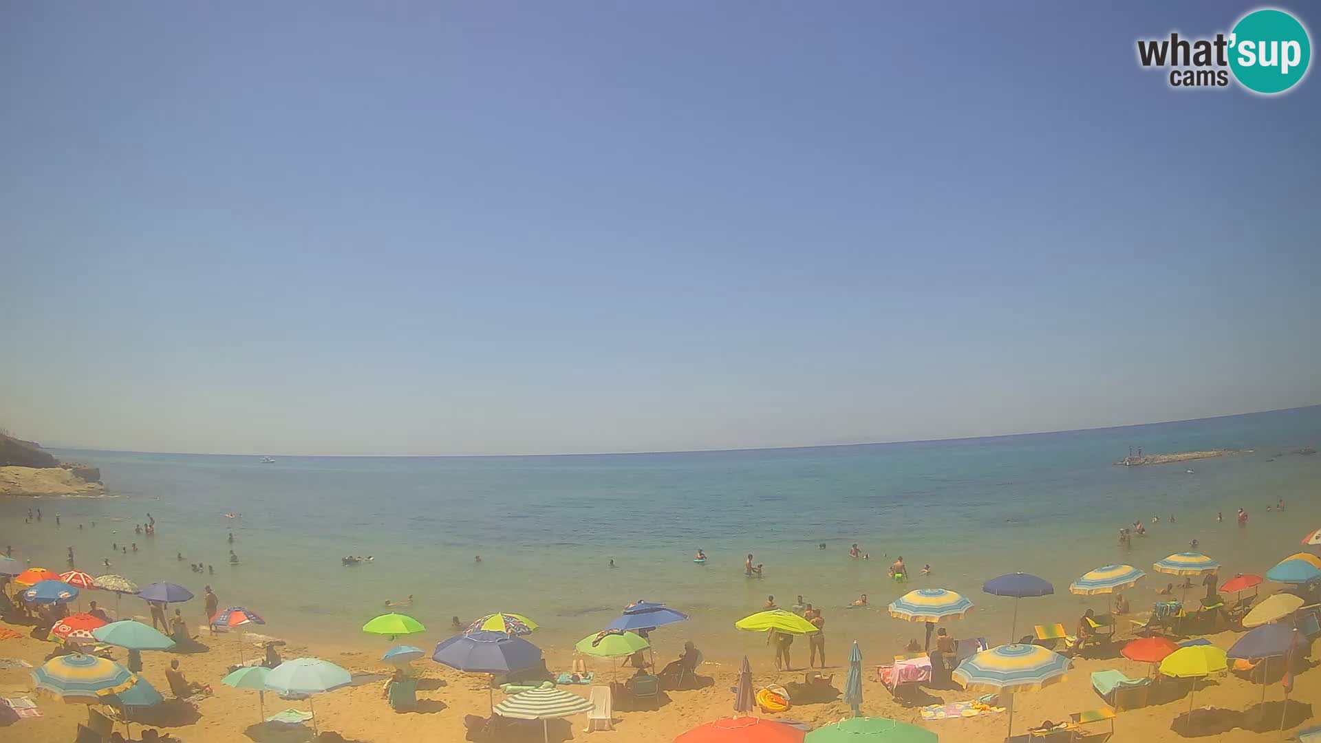 Lu Bagnu spletna kamera v živo Plaža Ampurias – Castelsardo – Sardinija – Italija