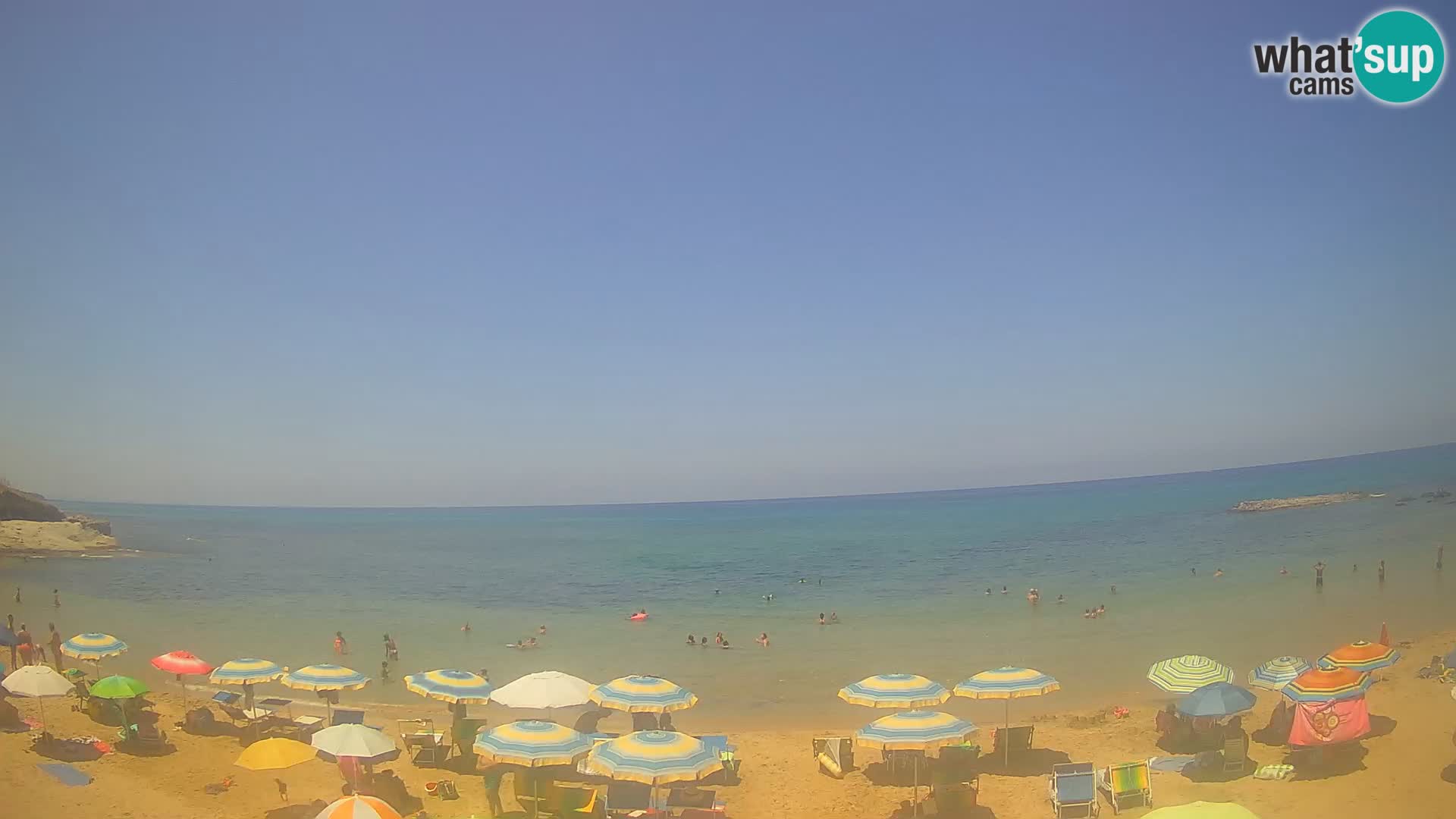 Lu Bagnu spletna kamera v živo Plaža Ampurias – Castelsardo – Sardinija – Italija
