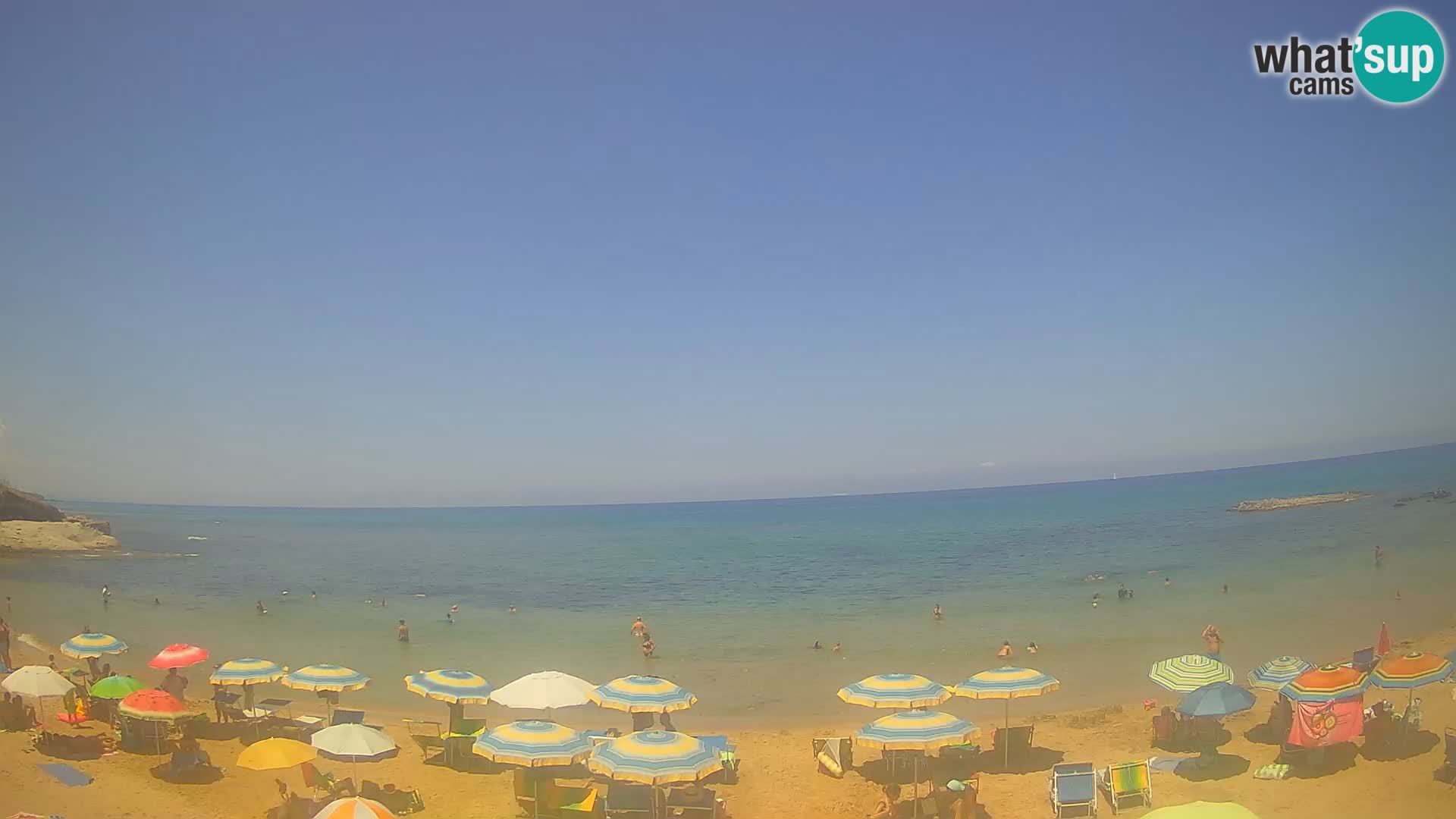 Lu Bagnu spletna kamera v živo Plaža Ampurias – Castelsardo – Sardinija – Italija